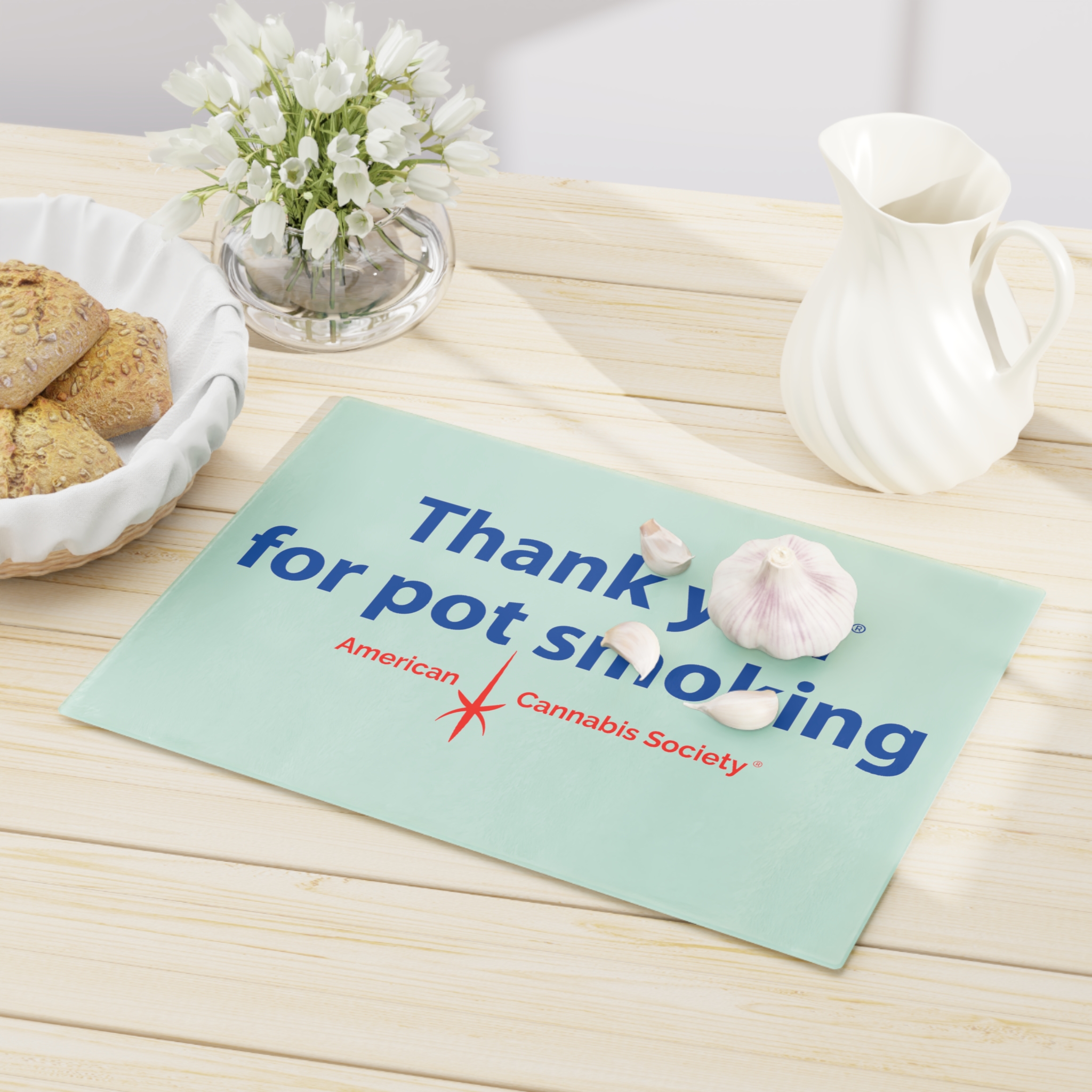Cutting Board - Authentic Thank You For Pot Smoking® - Approved by the American Cannabis Society® - Image 4