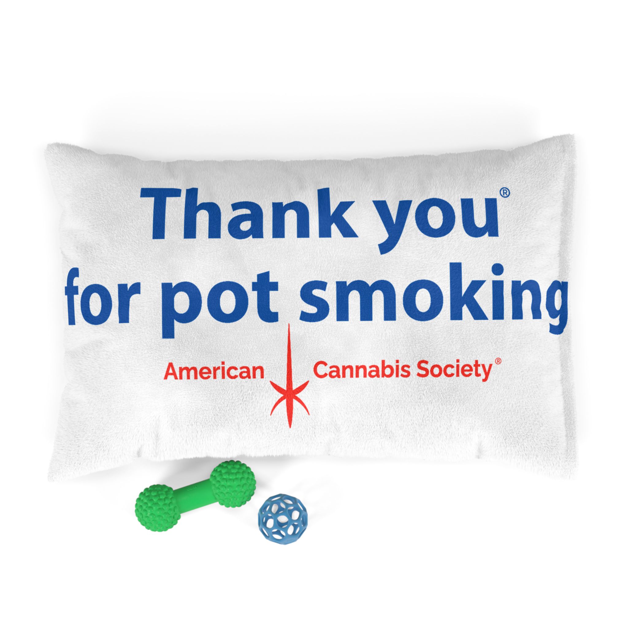 Thank You For Pot Smoking® Pet Bed — American Cannabis Society® Dog & Cat Bed - Image 4