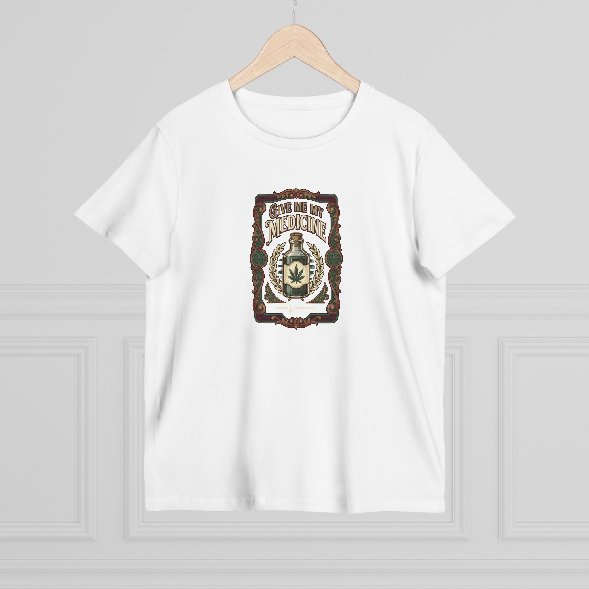 Give Me My Medicine™ Women's Maple Tee – White, view 4