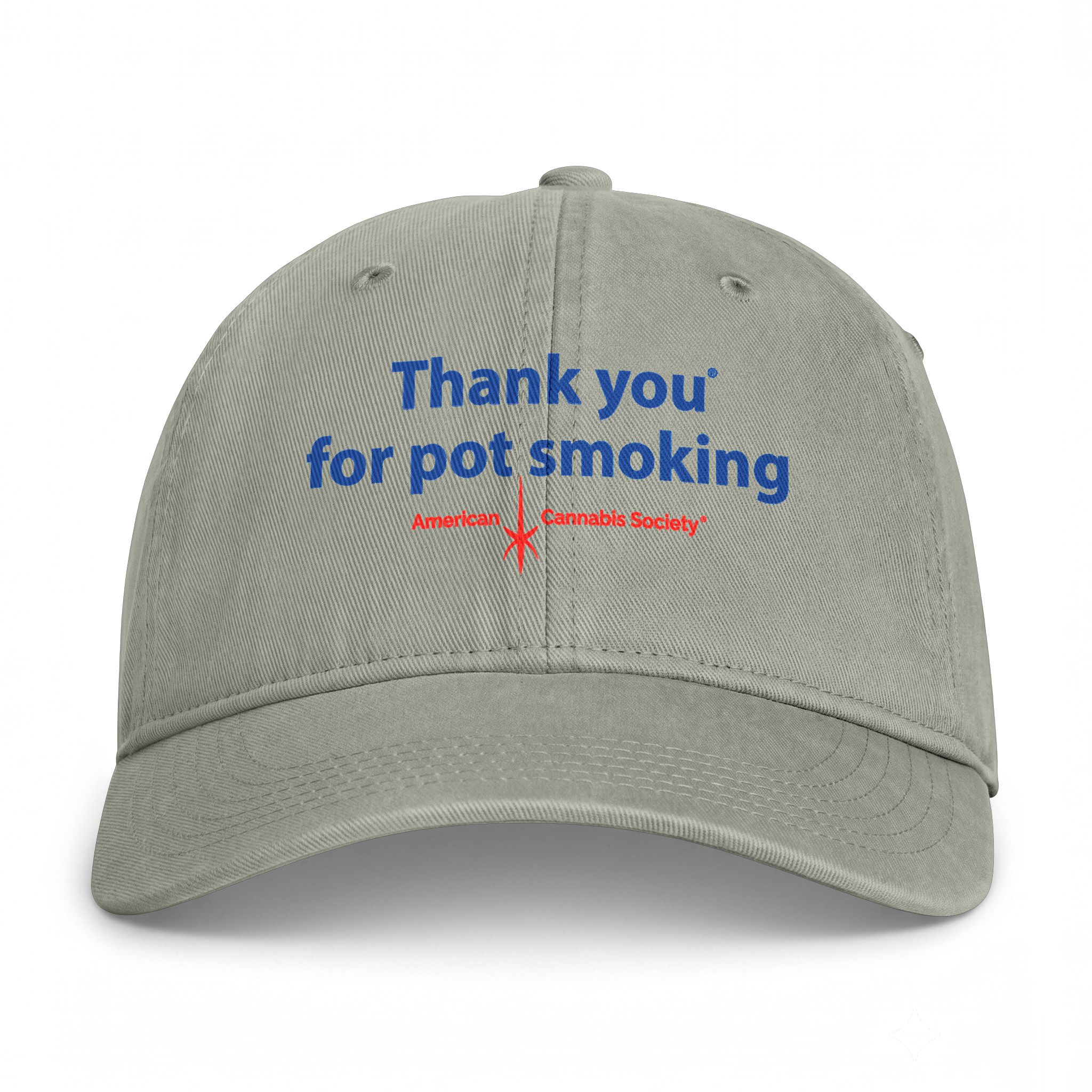 Thank You For Pot Smoking® Coastal Washed Cap – Sandstone