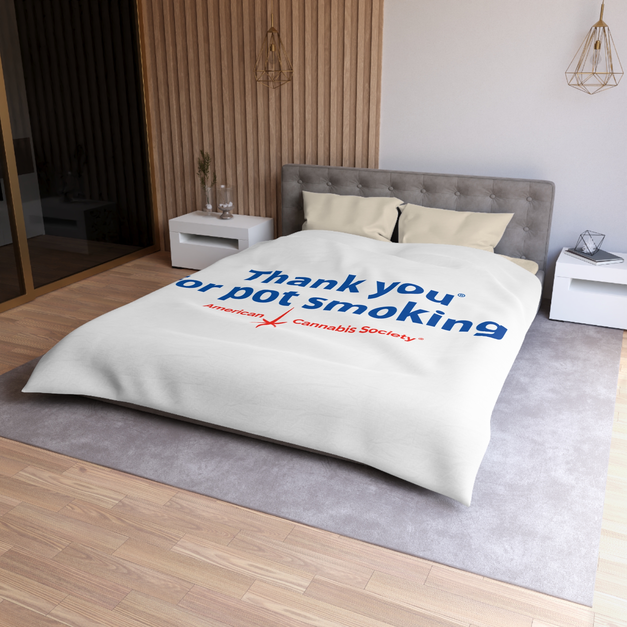 Thank You For Pot Smoking® Duvet Cover — American Cannabis Society® Microfiber Bedding - Image 6
