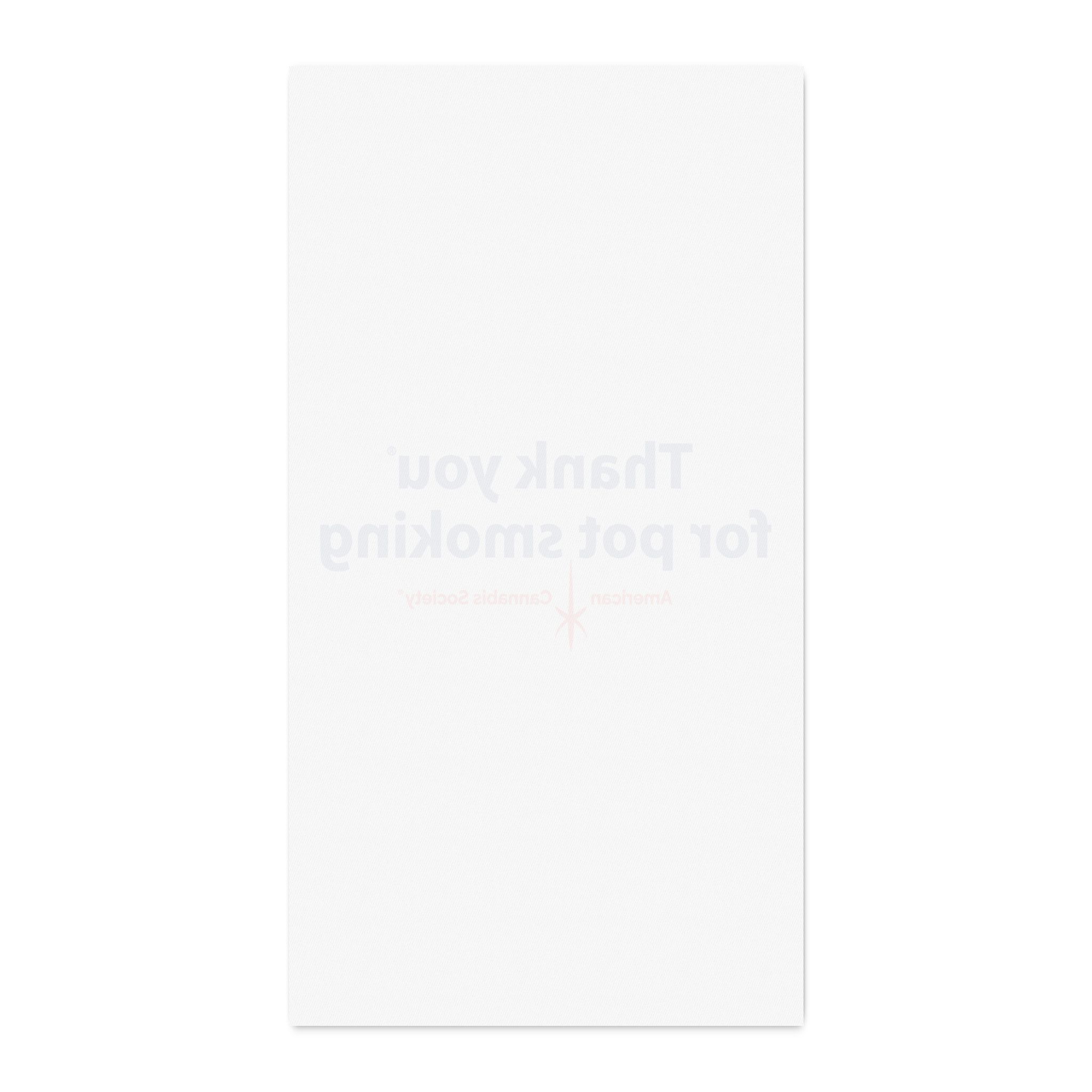 Thank You For Pot Smoking® Cotton Twill Fabric by the Yard – 58'' × 108'', view 2