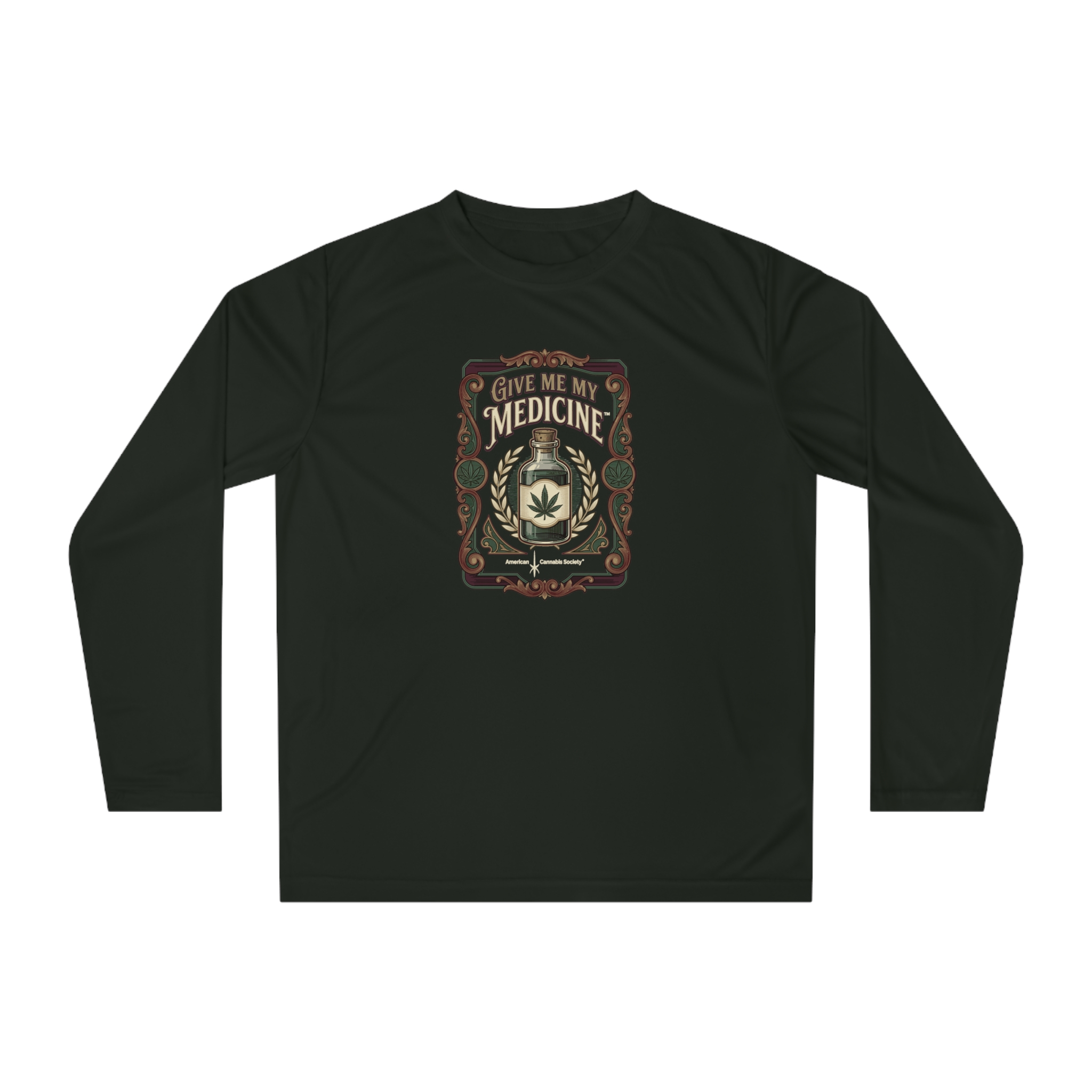 Give Me My Medicine Performance Long Sleeve – Black