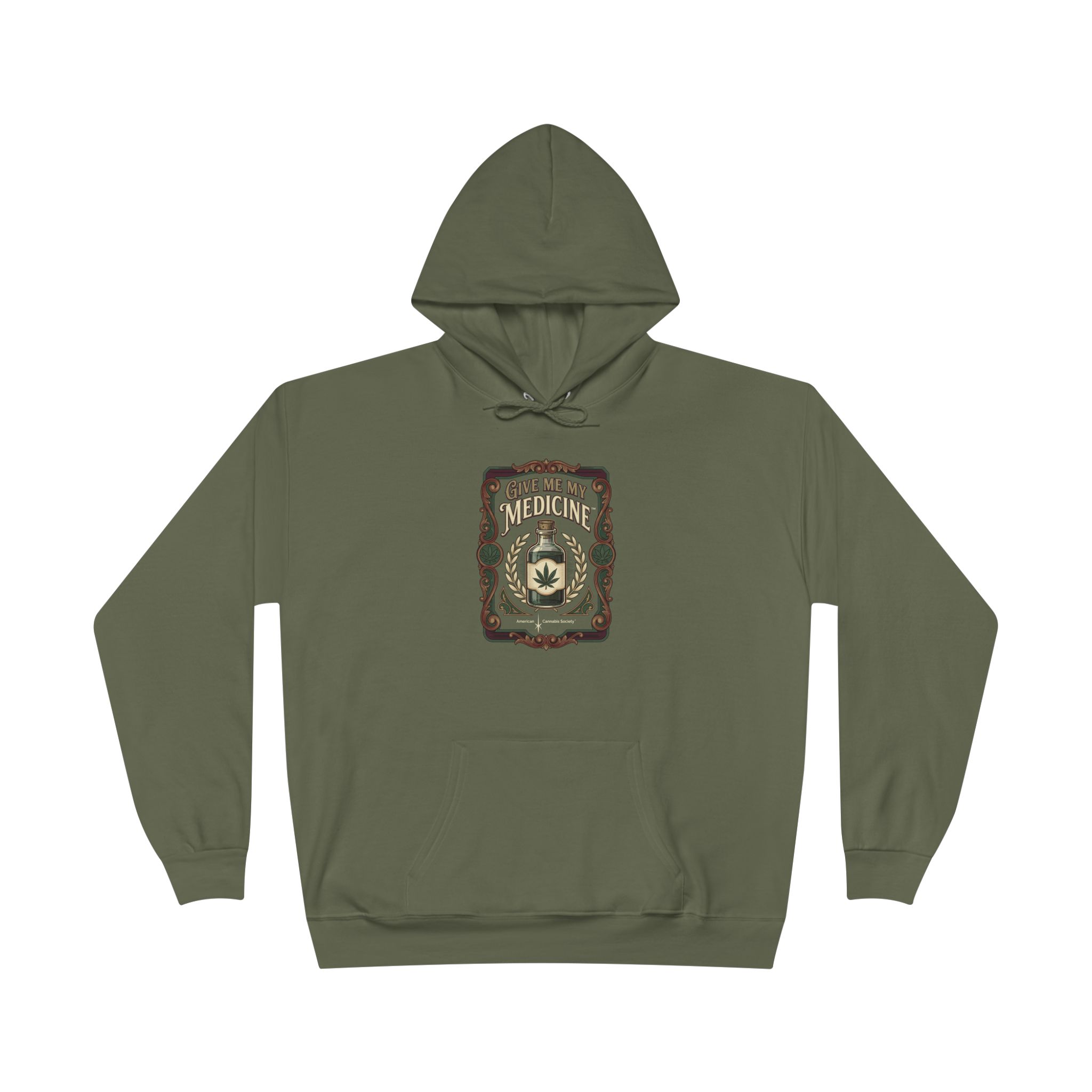 Give Me My Medicine™ Unisex Pullover Hoodie – Fatigue Green