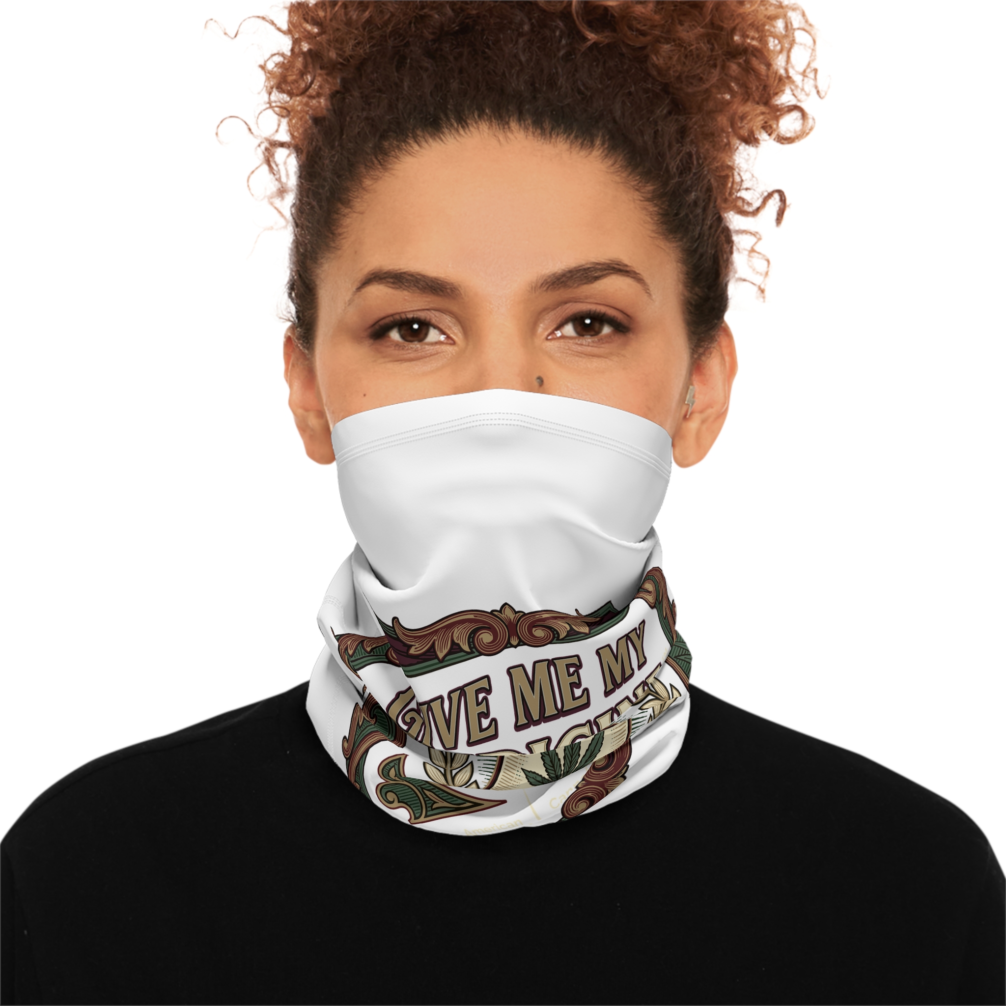 Give Me My Medicine™ Winter Neck Gaiter with Drawstring – 17.5" × 9.5" – view 3