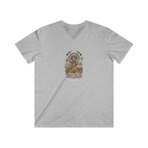 Thank You For Pot Smoking® Desert Chief Men's Fitted V-Neck Tee – Sport Grey