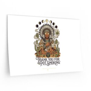 Thank You For Pot Smoking® Desert Chief Wall Decal – 18″ x 12″