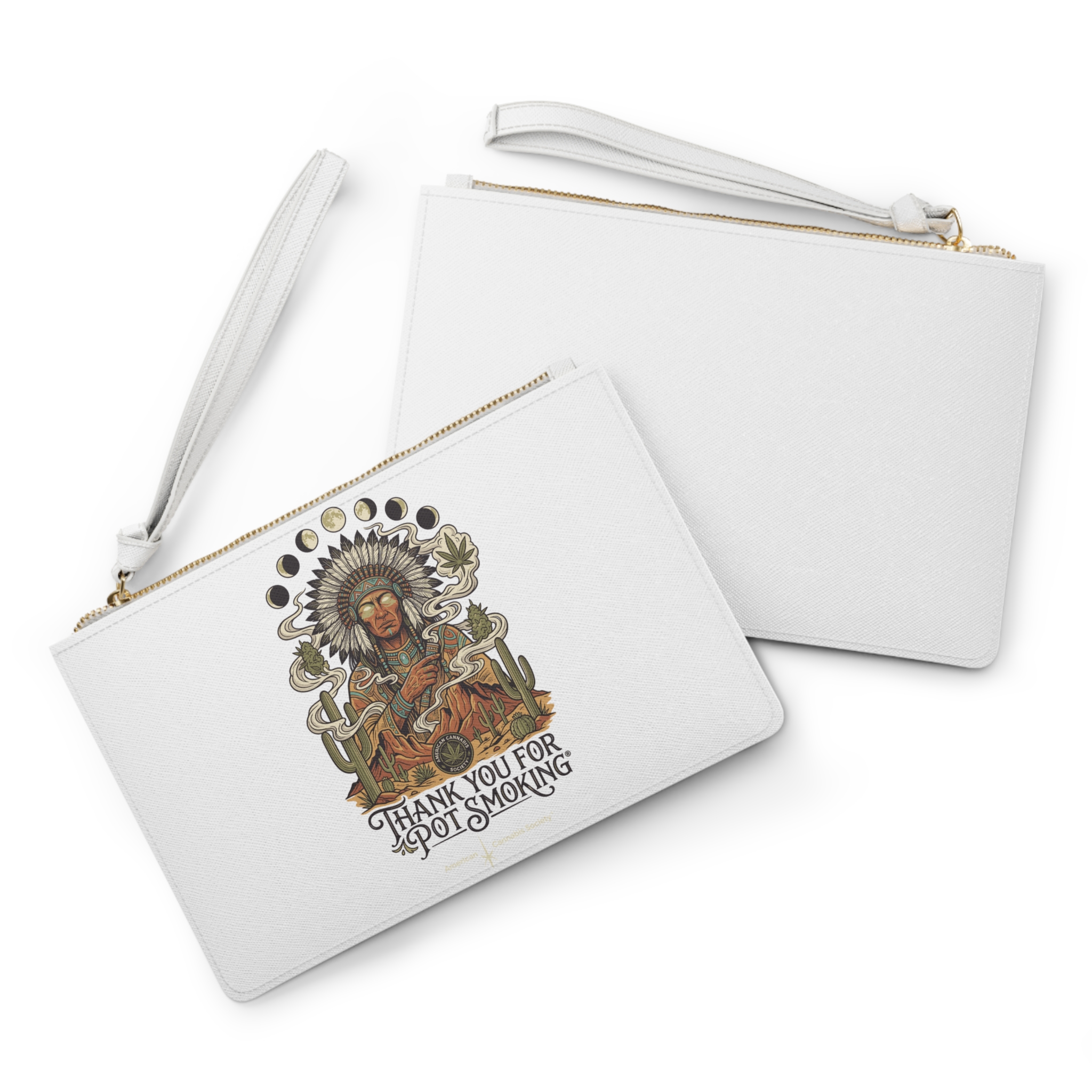Thank You For Pot Smoking® Desert Chief Faux Leather Clutch Bag – One size – view 3
