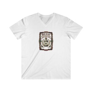 Give Me My Medicine™ Men's Fitted V-Neck Tee – White