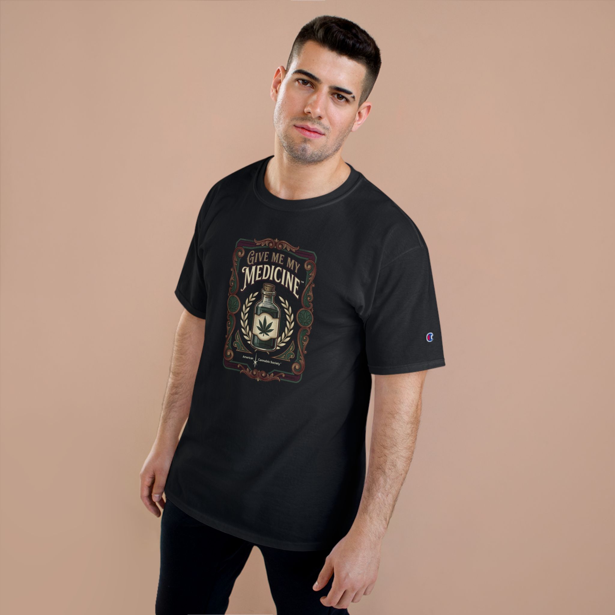 Give Me My Medicine™ Classic Cotton Tee – Black, view 3