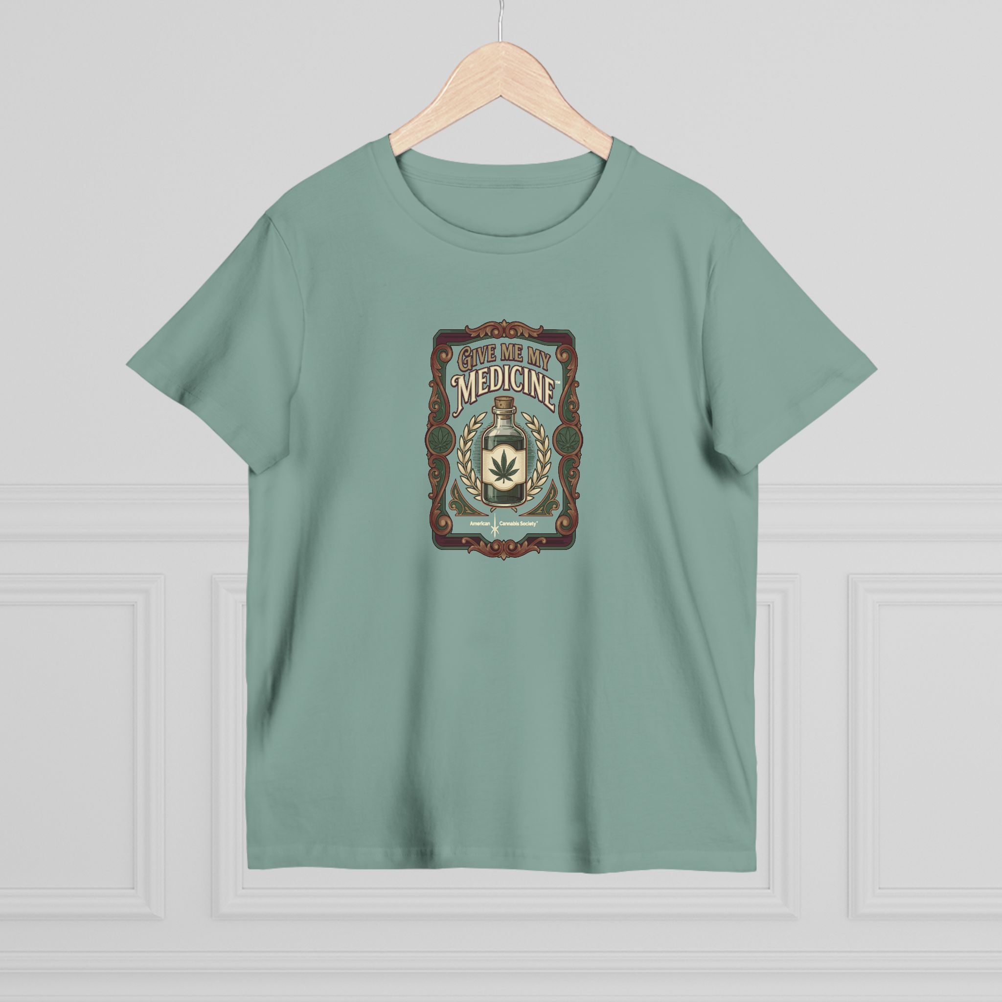 Give Me My Medicine™ Women's Maple Tee – Sage, view 4