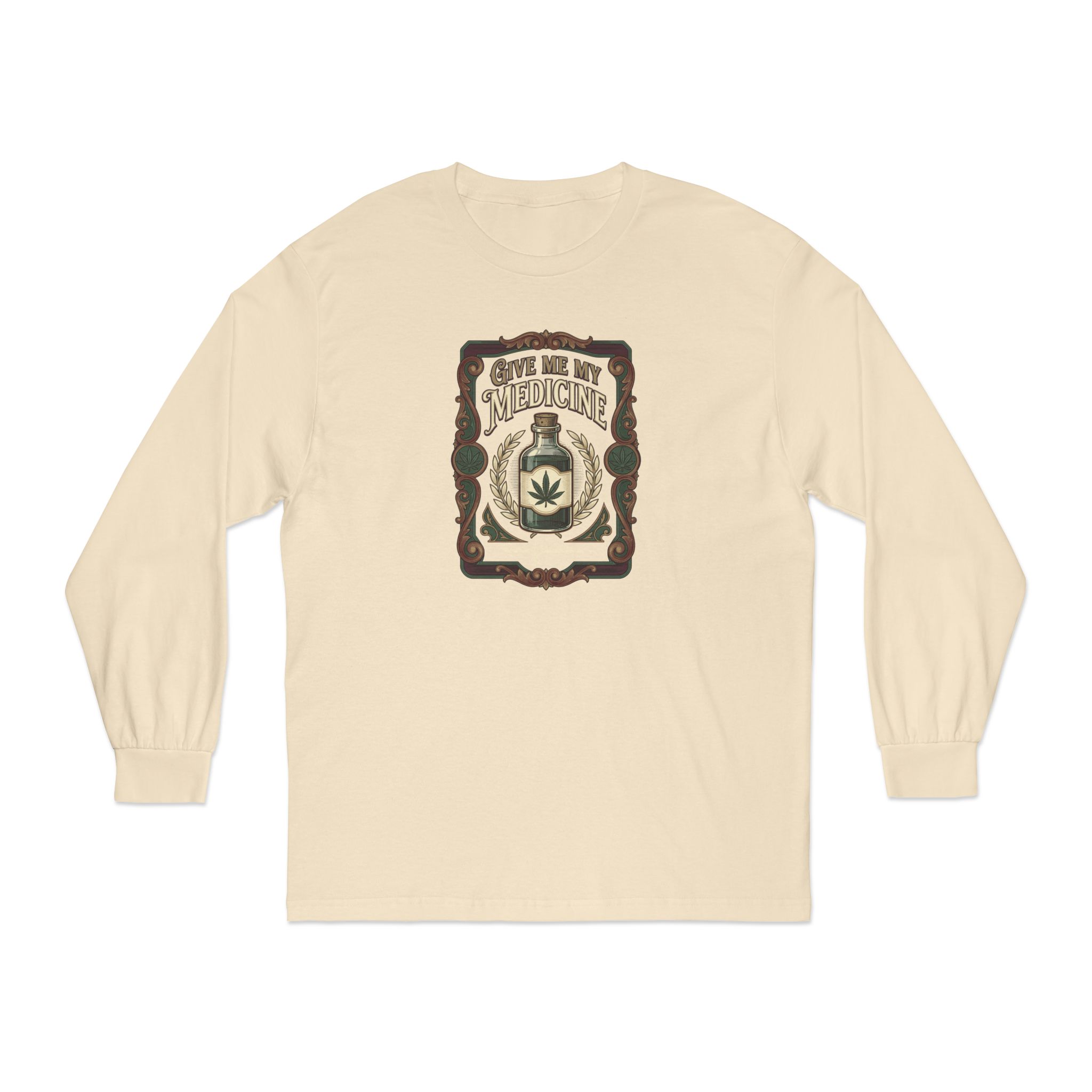 Give Me My Medicine™ Unisex Classic Long Sleeve Tee – Sand