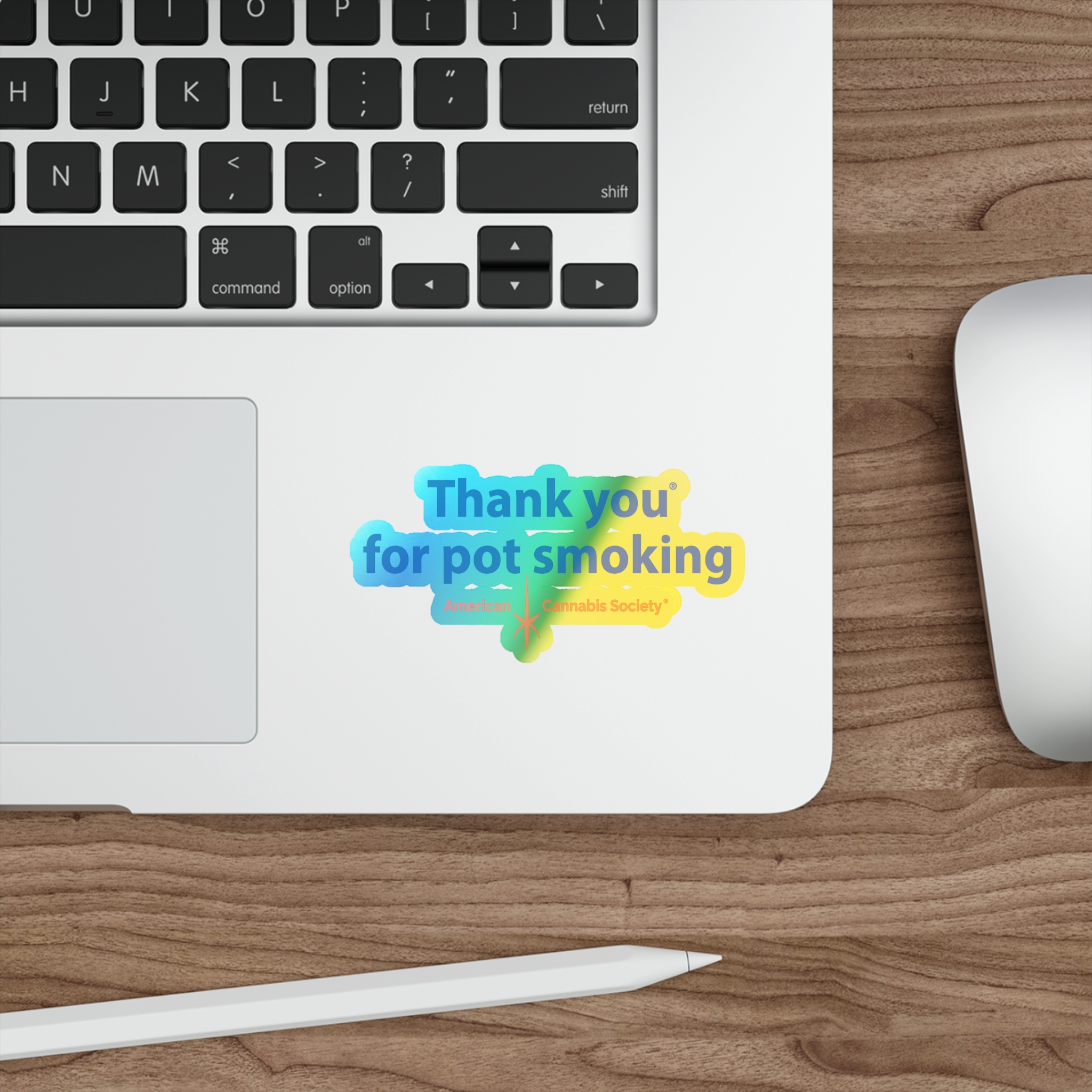 Thank You For Pot Smoking® Holographic Sticker – view 5