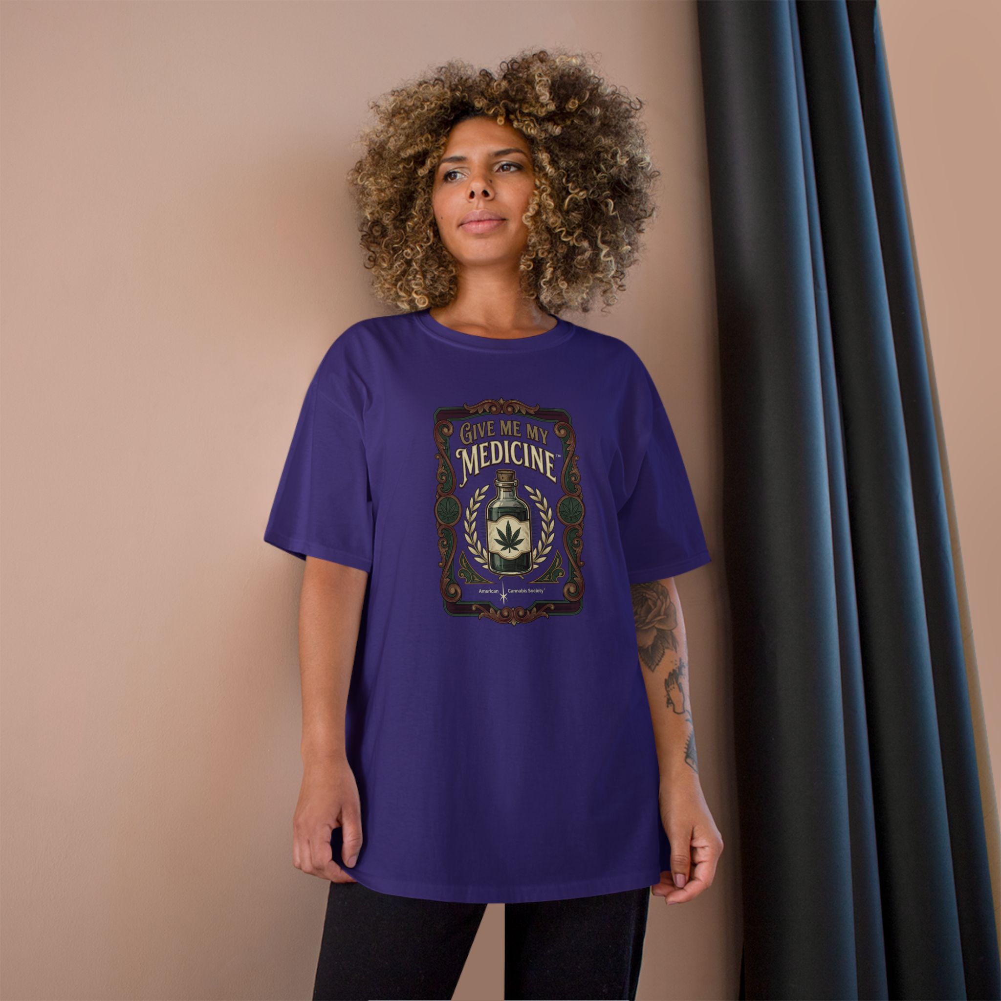 Give Me My Medicine™ Classic Cotton Tee – Purple, view 4