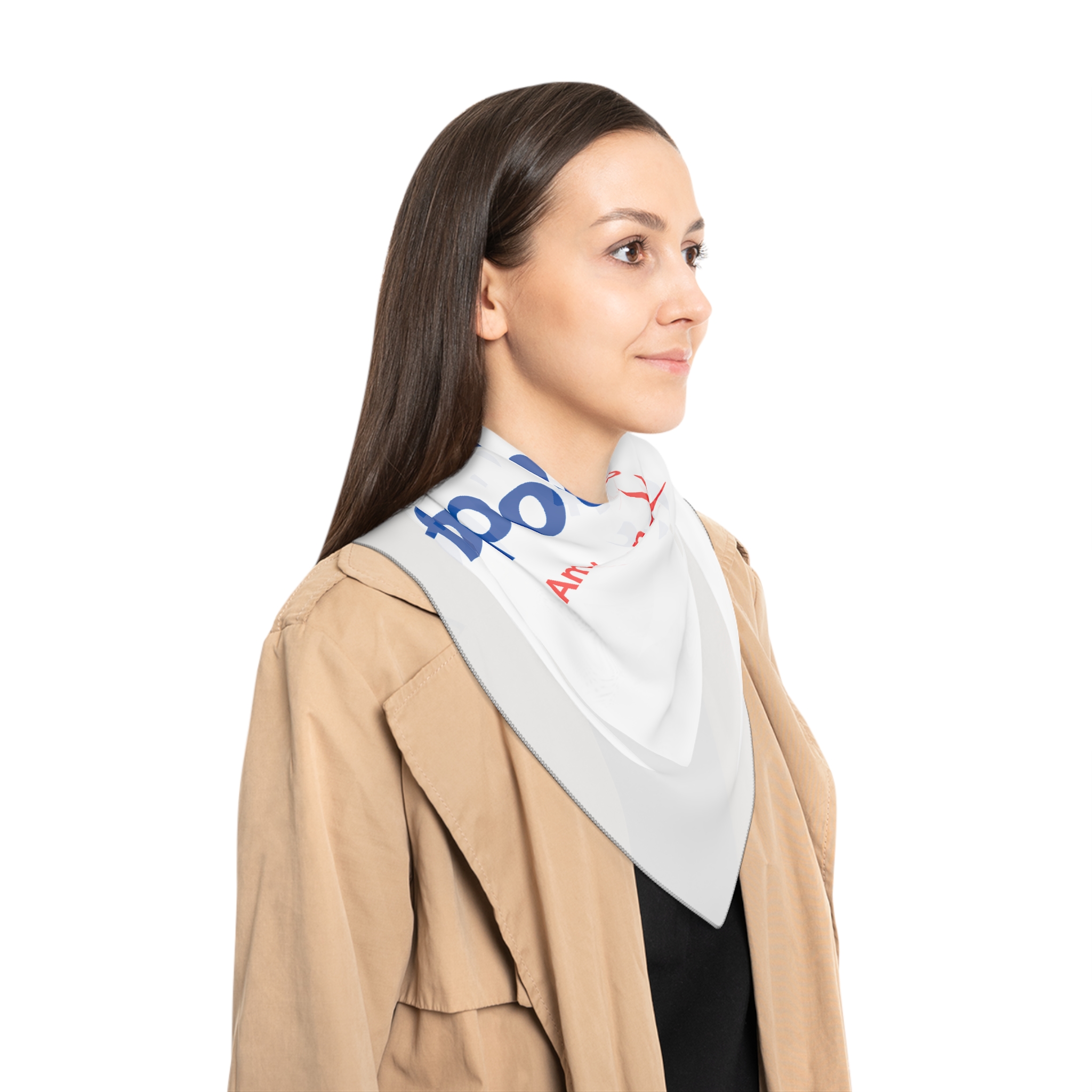 Thank You For Pot Smoking® Poly Scarf — American Cannabis Society® Chiffon or Voile Square Scarf - Image 3