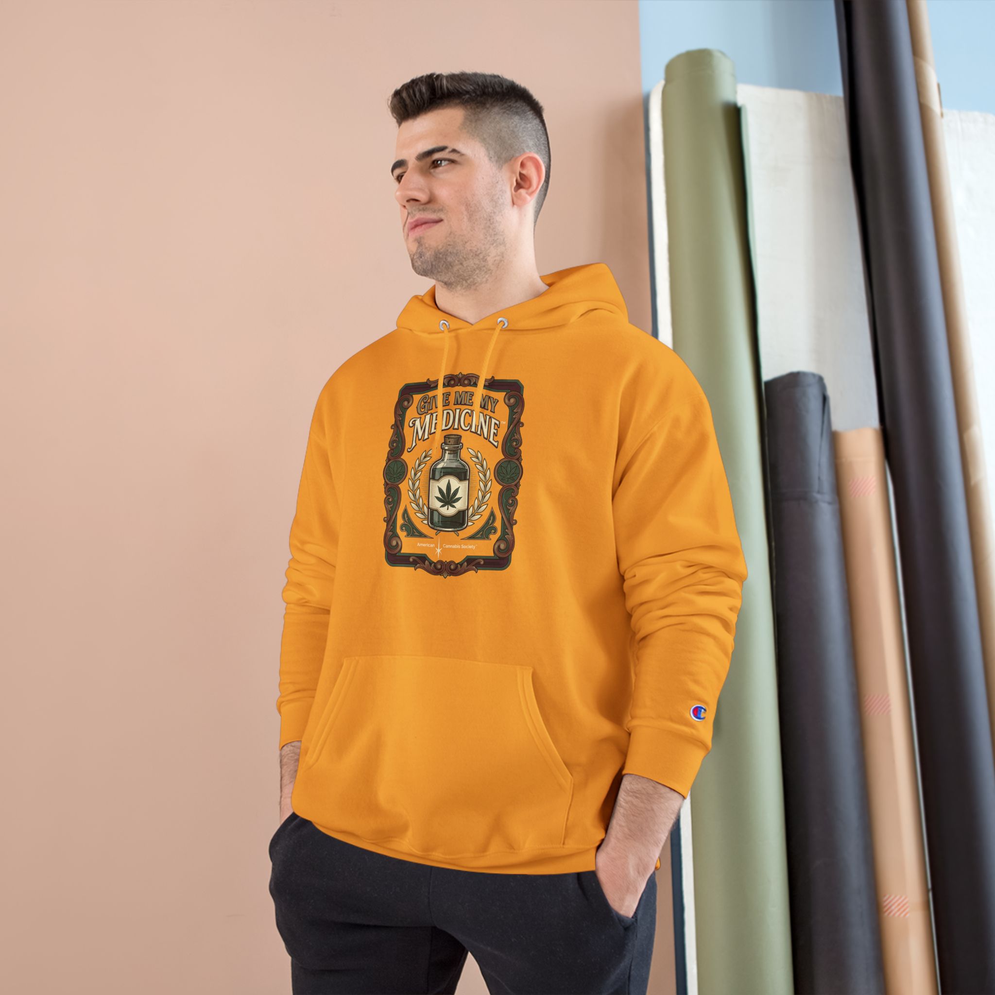 Give Me My Medicine™ Heavyweight Pullover Hoodie – Gold, view 3