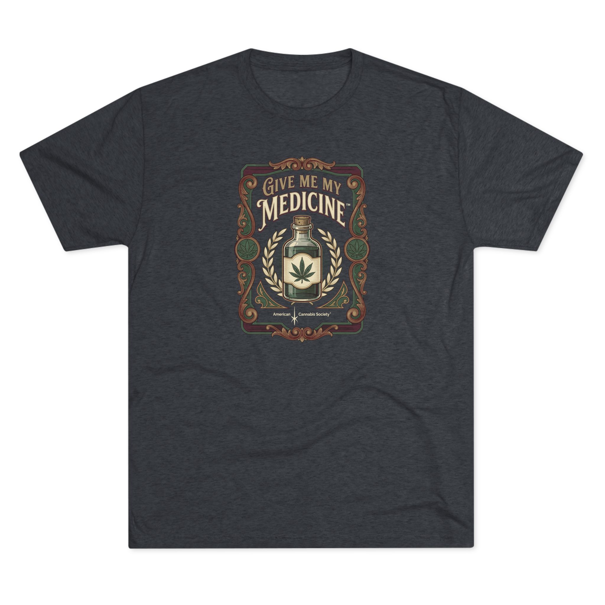Give Me My Medicine™ Unisex Tri-Blend Crew Tee – Tri-Blend Vintage Navy