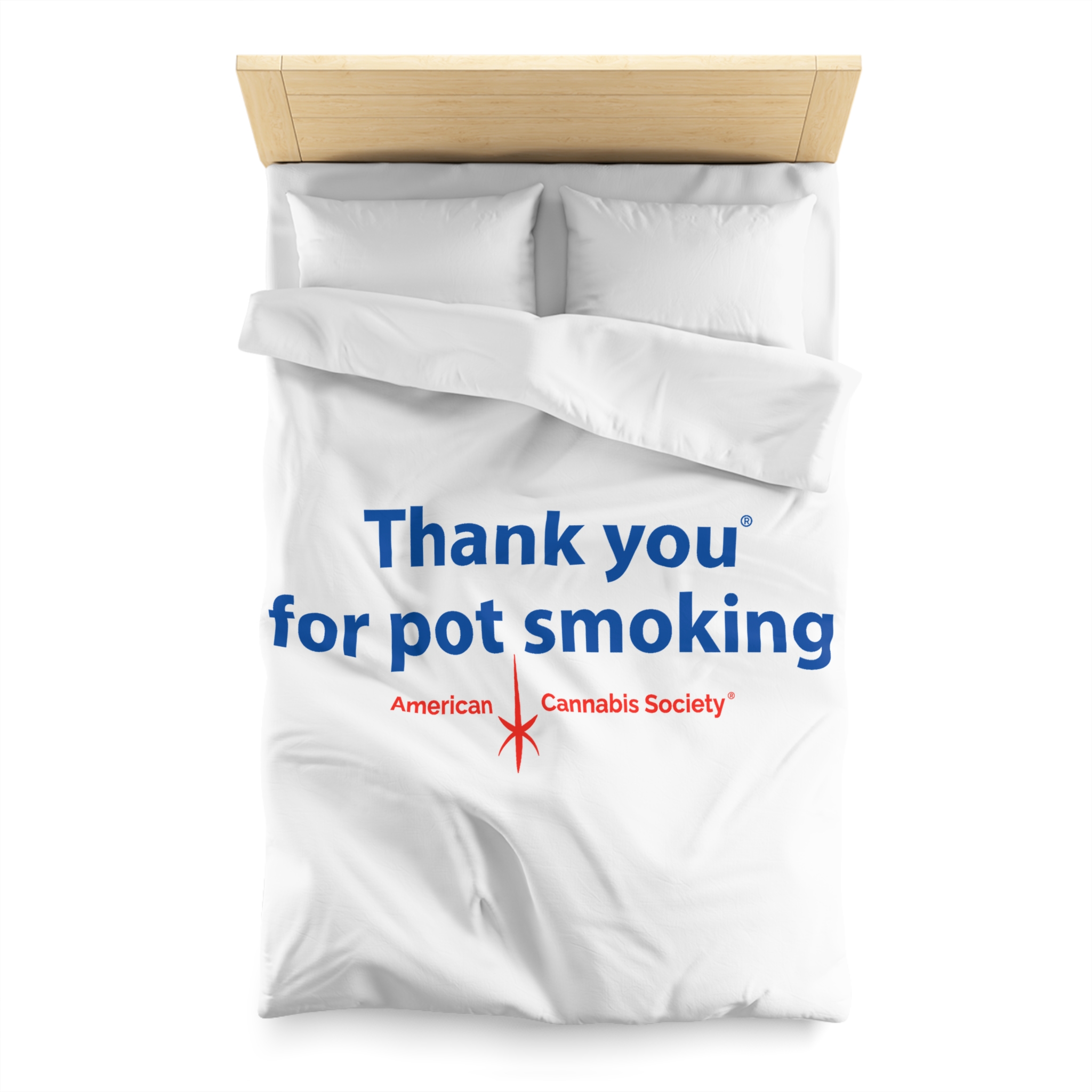 Thank You For Pot Smoking® Duvet Cover — American Cannabis Society® Microfiber Bedding - Image 8