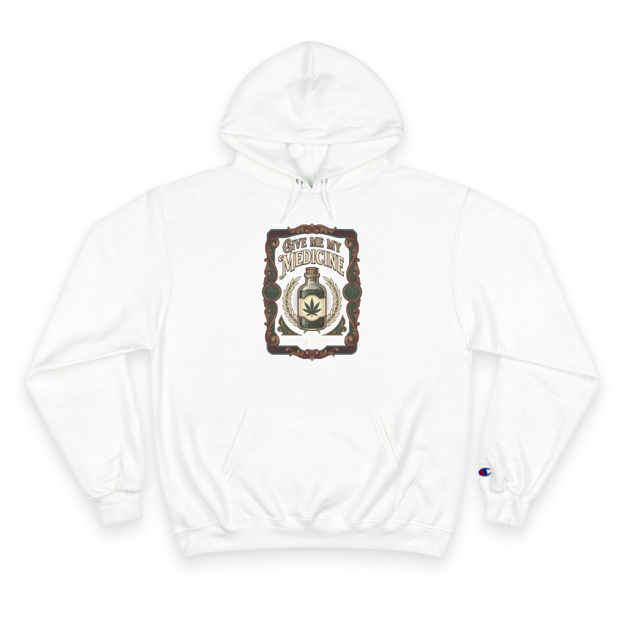 Give Me My Medicine™ Heavyweight Pullover Hoodie – White