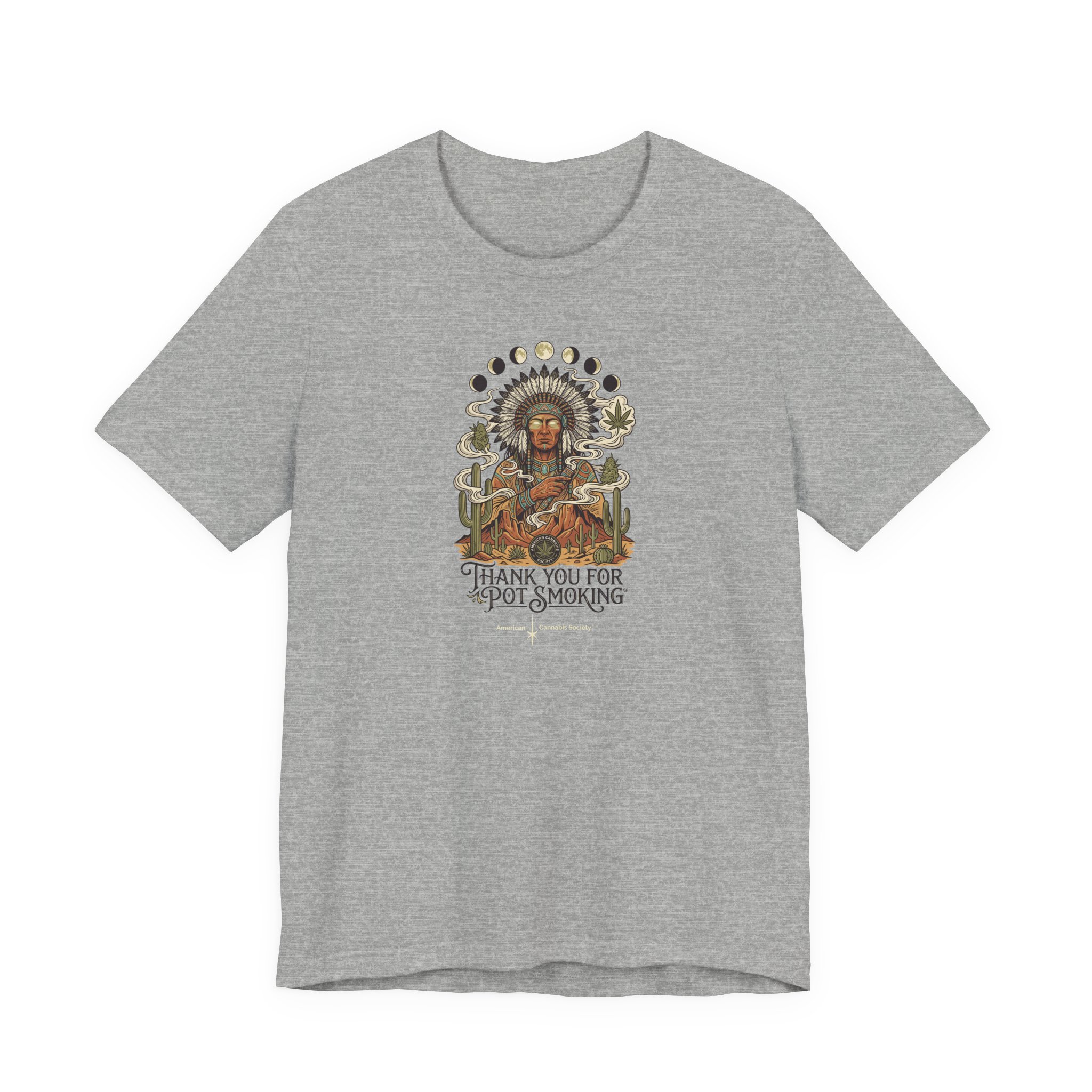 Thank You For Pot Smoking® Desert Chief Unisex Jersey Tee – Athletic Heather