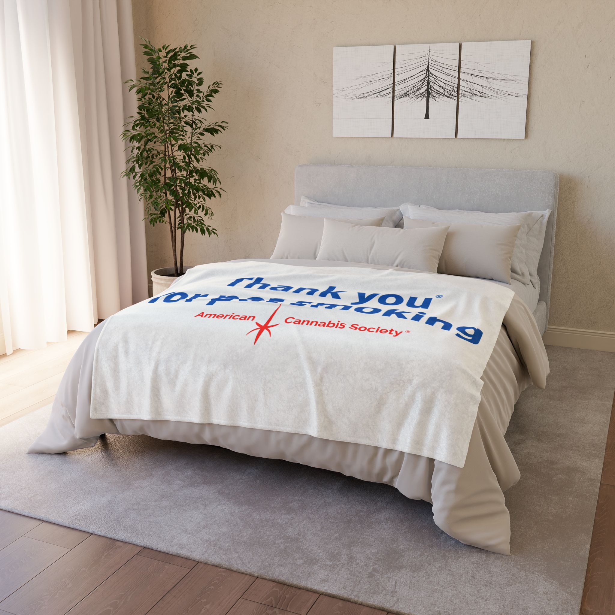Thank You For Pot Smoking® Soft Polyester Blanket – view 6