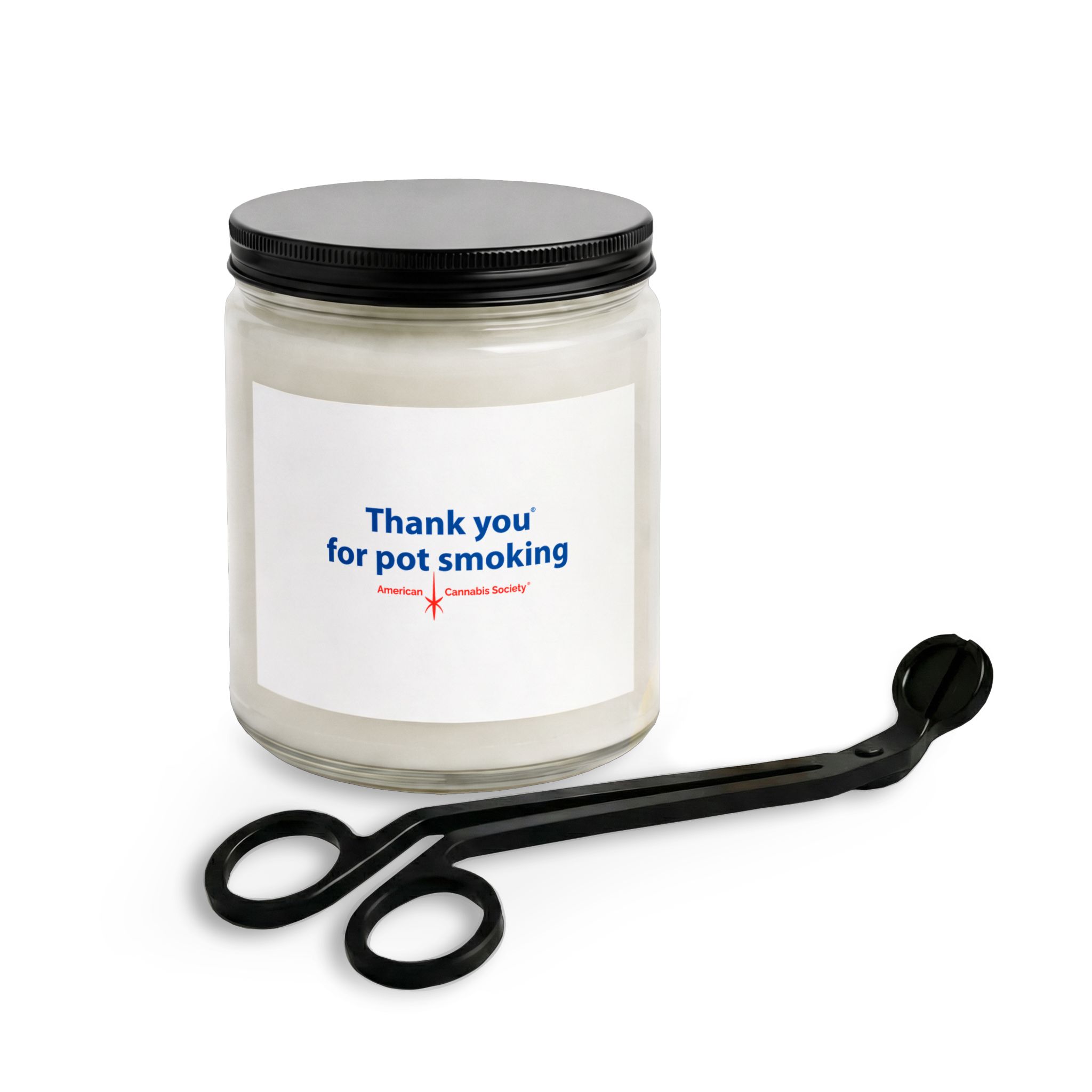 Thank You For Pot Smoking® Candle Gift Set with Wick Trimmer – 9oz / Clear – view 2