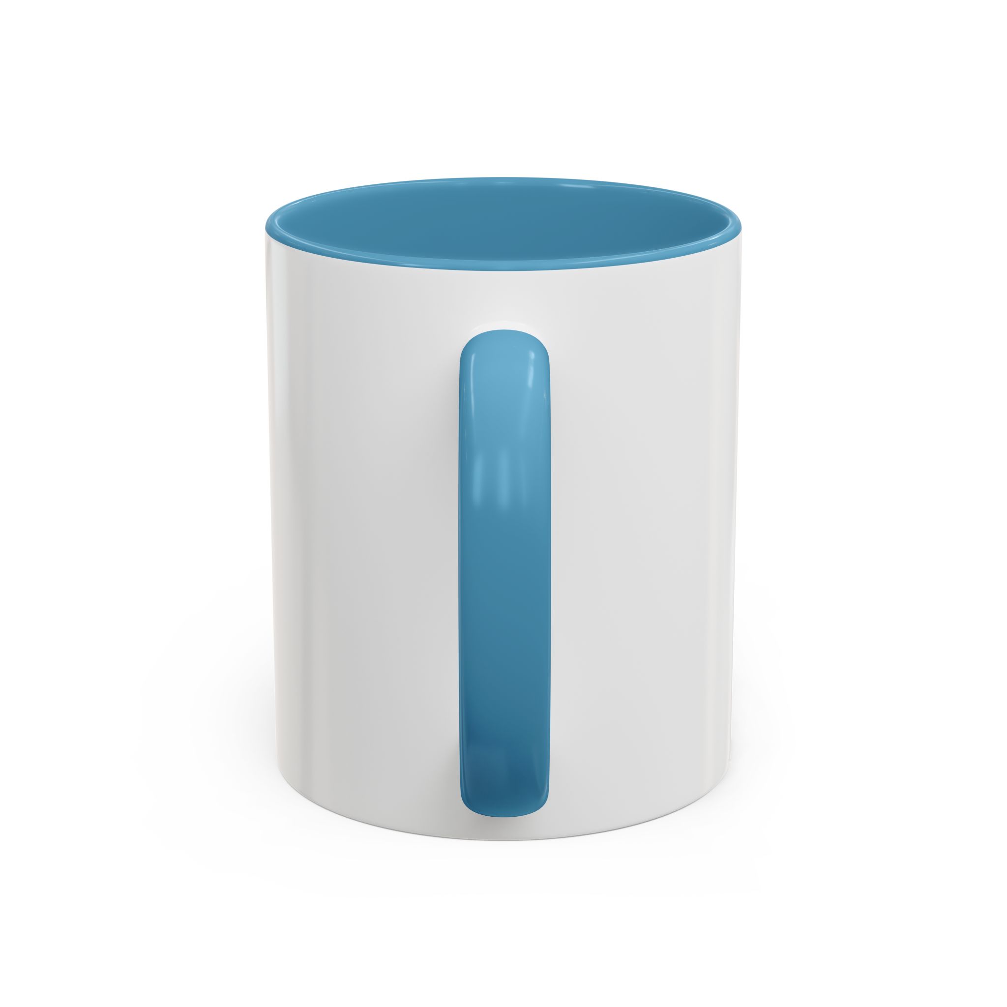 Thank You For Pot Smoking® Colored Interior Coffee Mug – Light Blue – view 4
