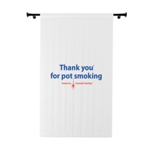 Thank You For Pot Smoking® Window Curtain – Blackout, 50″ × 84″