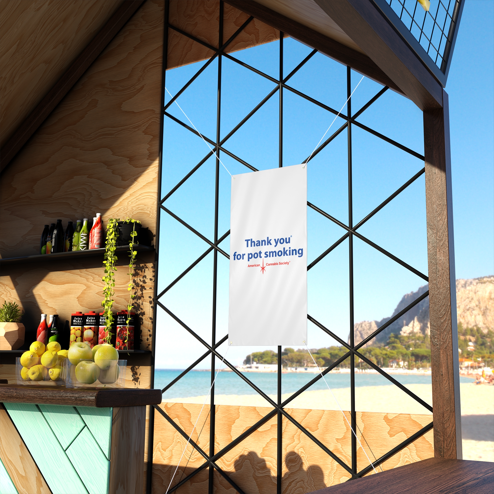 Thank You For Pot Smoking® Matte Banner – view 4