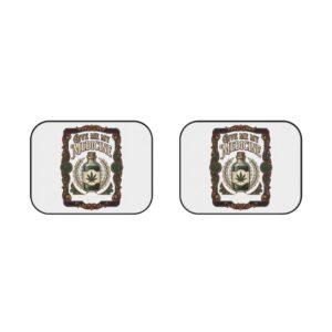 Give Me My Medicine™ Car Mats, Rear Pair – 2x Rear mats