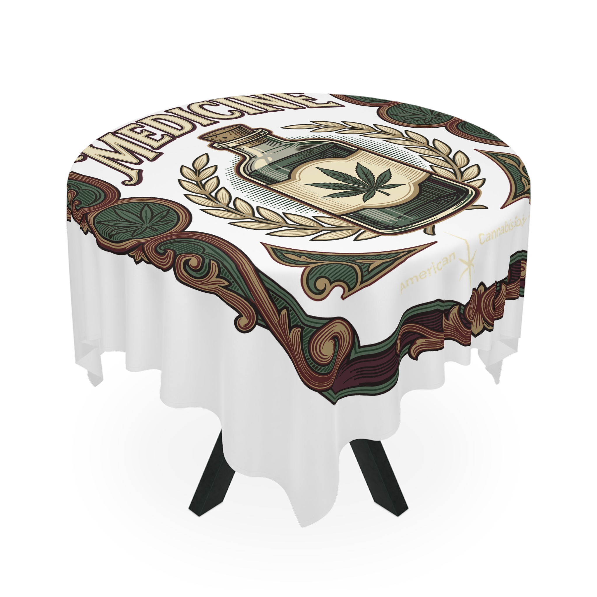 Give Me My Medicine™ Tablecloth – White – view 3