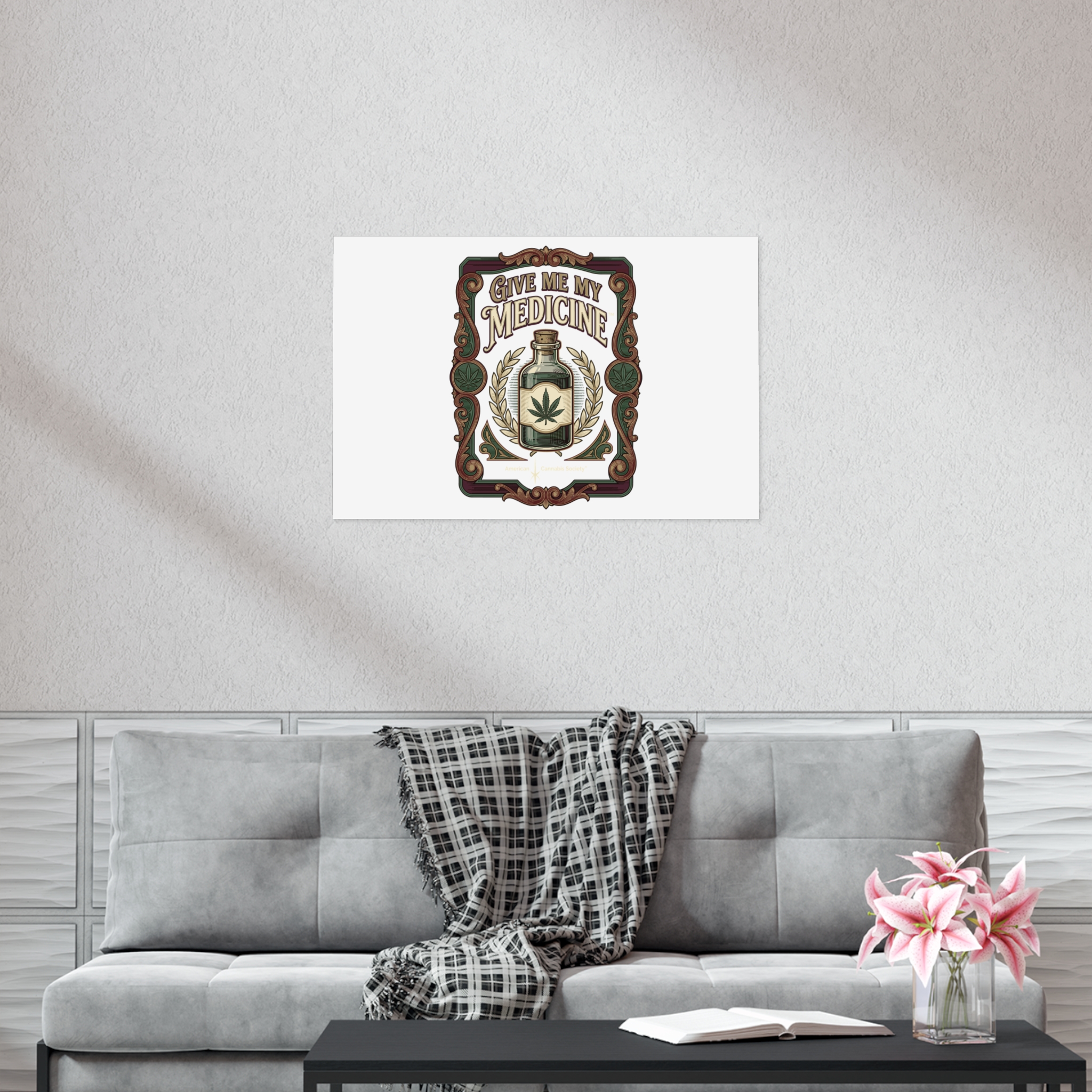 Give Me My Medicine™ Uncoated Poster – 36" x 24" (Horizontal) – view 2