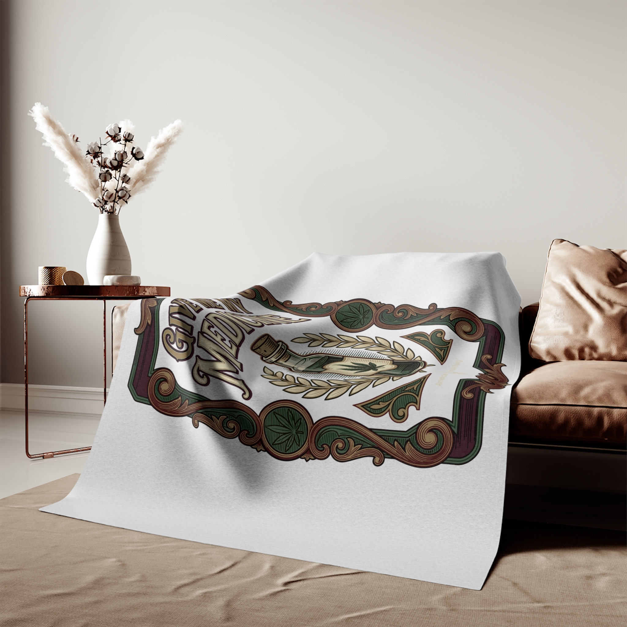 Give Me My Medicine Sweatshirt Blanket – 80" × 60" – view 3