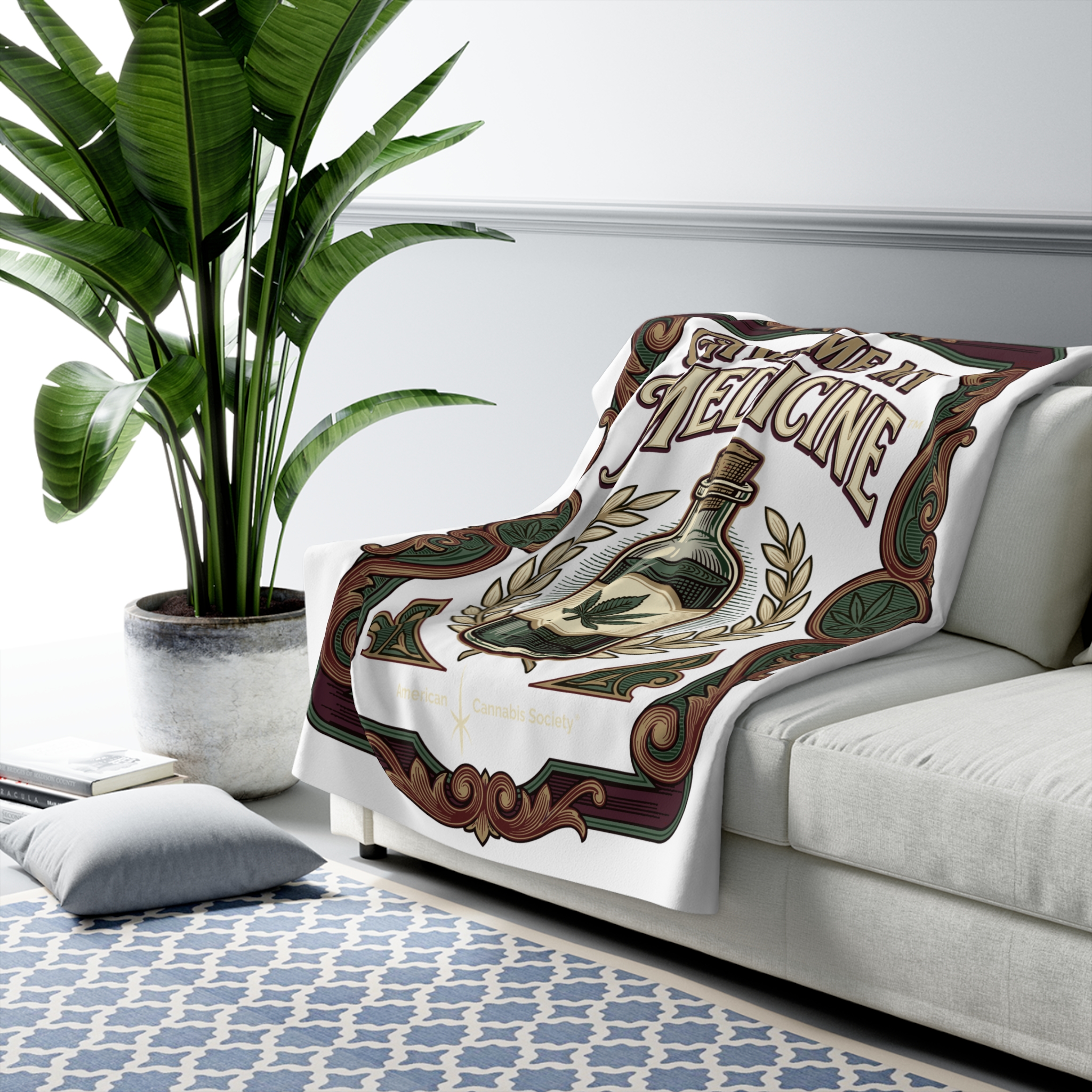 Give Me My Medicine™ Sherpa Fleece Blanket – 50" × 60" – view 3