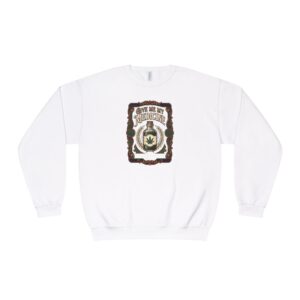 Give Me My Medicine™ Unisex Fleece Crewneck – White