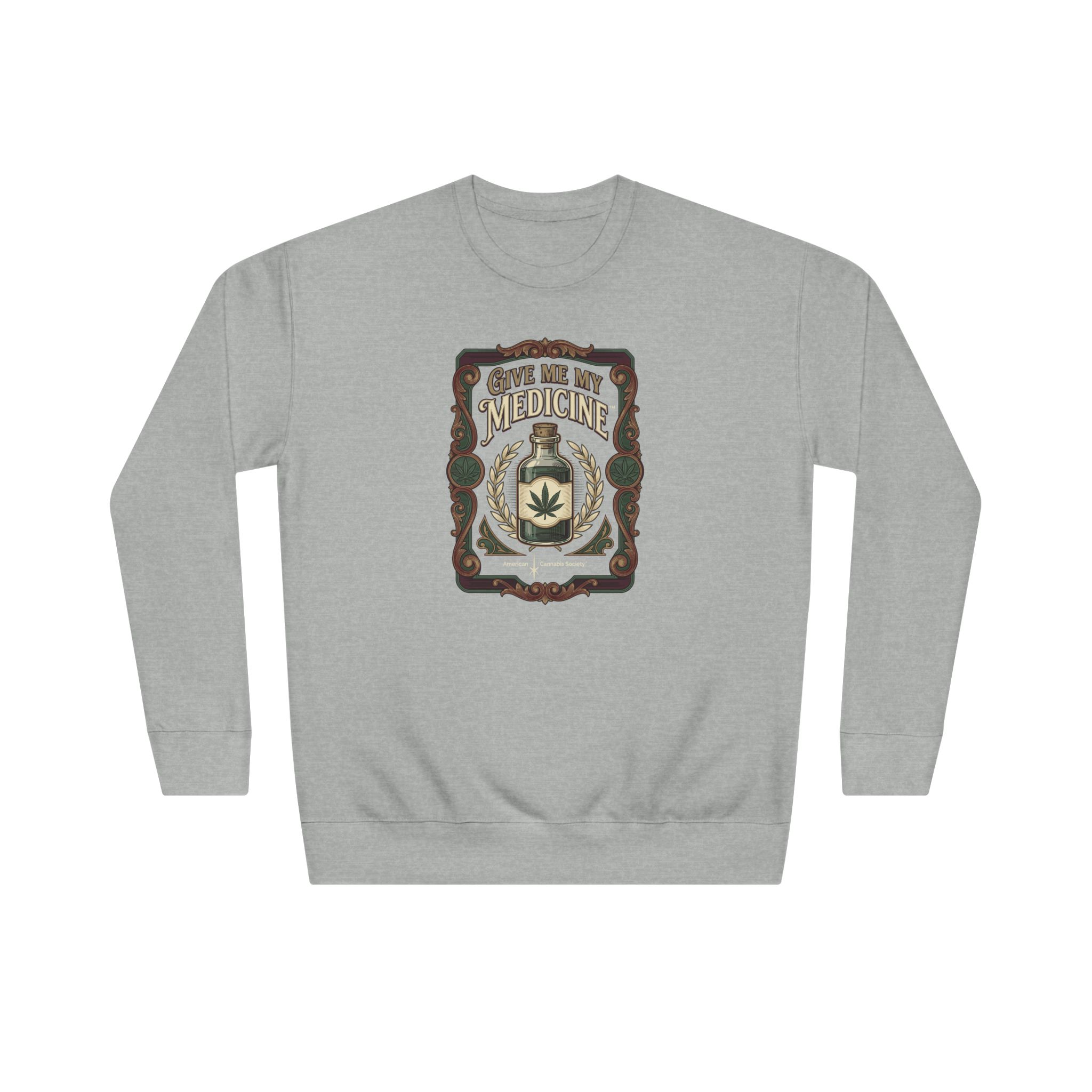 Give Me My Medicine™ Unisex Crew Sweatshirt – Carbon Grey