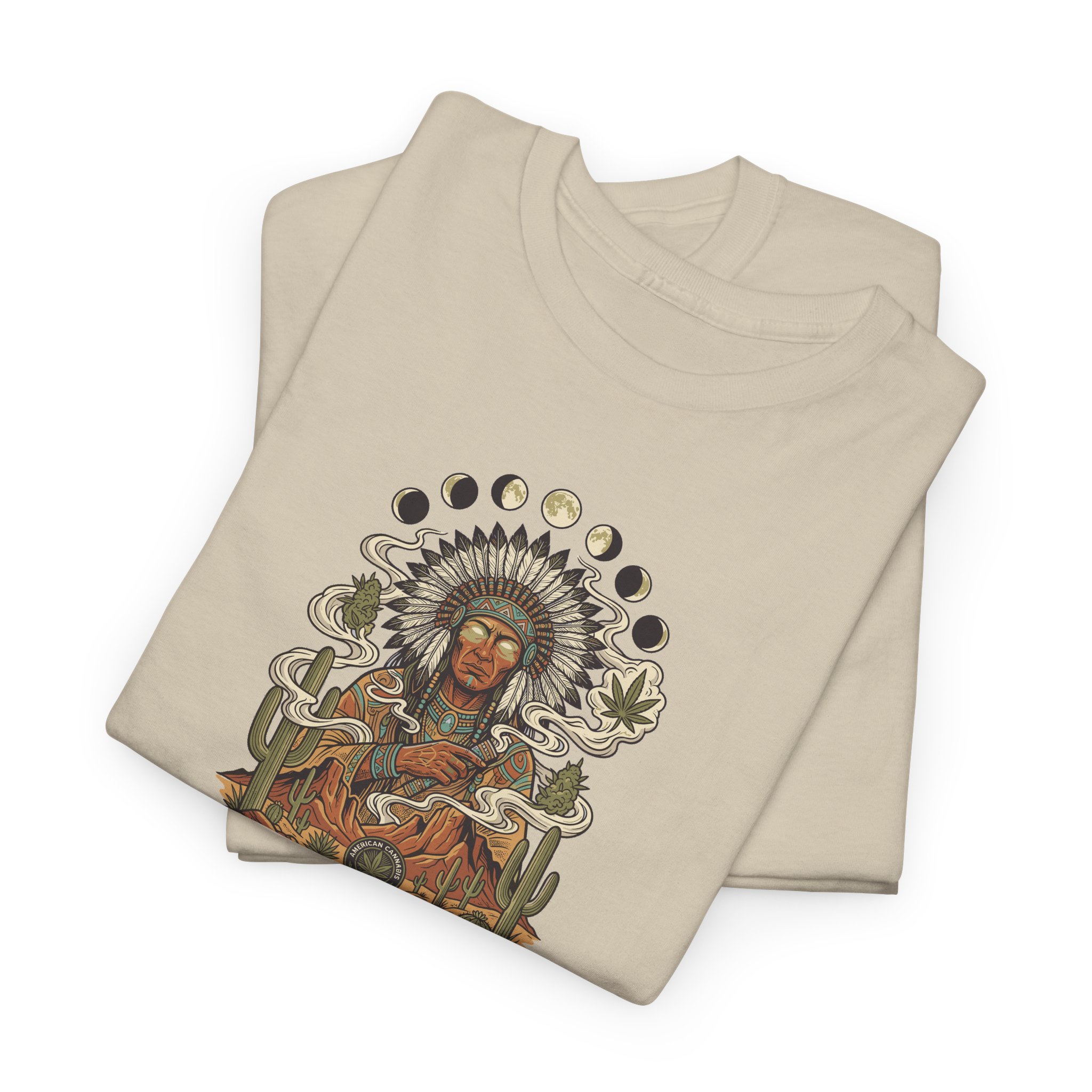 Thank You For Pot Smoking® Desert Chief Unisex Heavy Cotton Tee – Sand – view 3