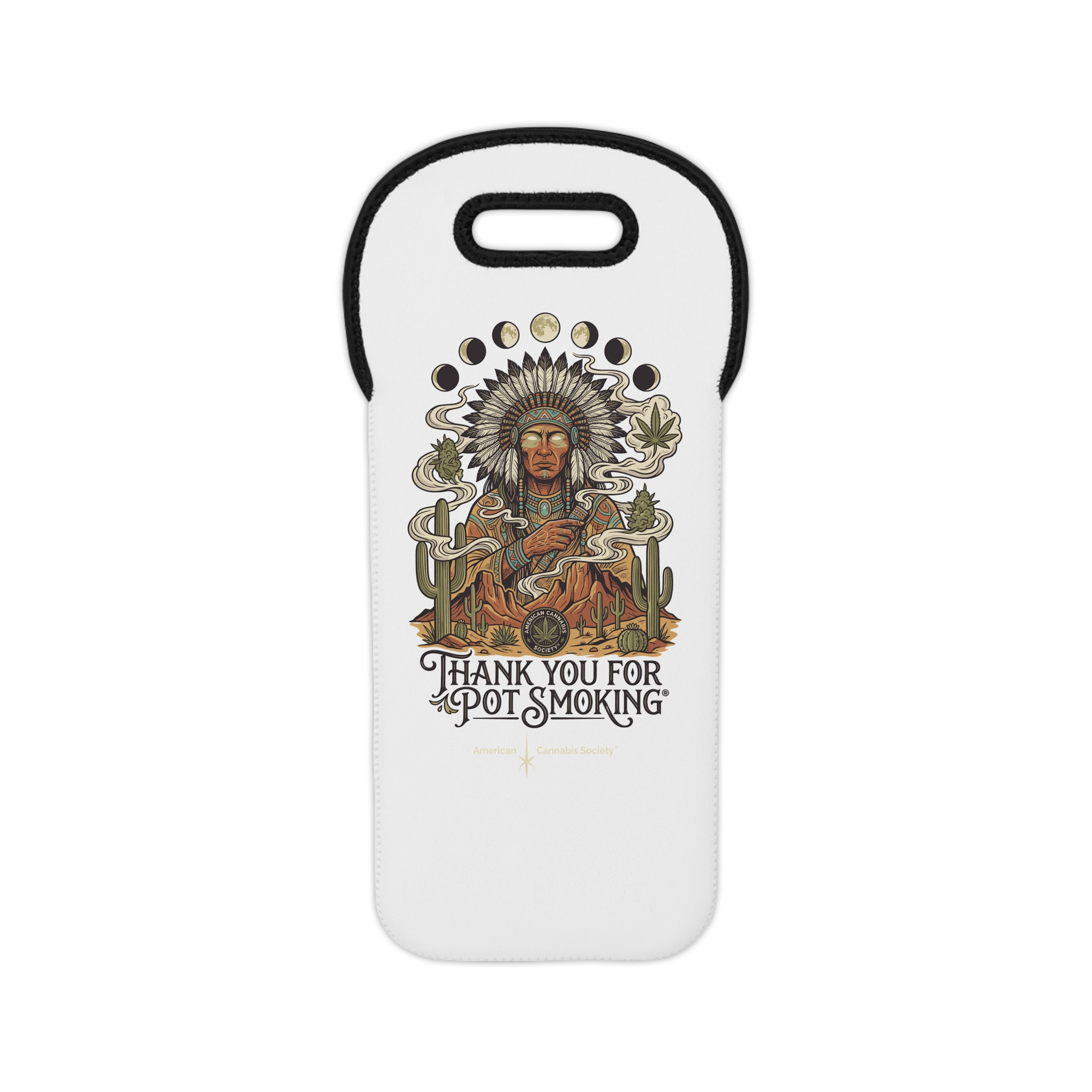 Desert Chief Wine Tote Bag – White – view 2