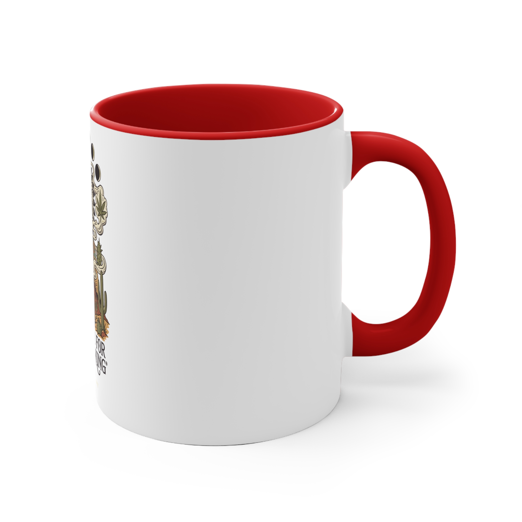 Thank You For Pot Smoking® Desert Chief Accent Mug – Red – view 3