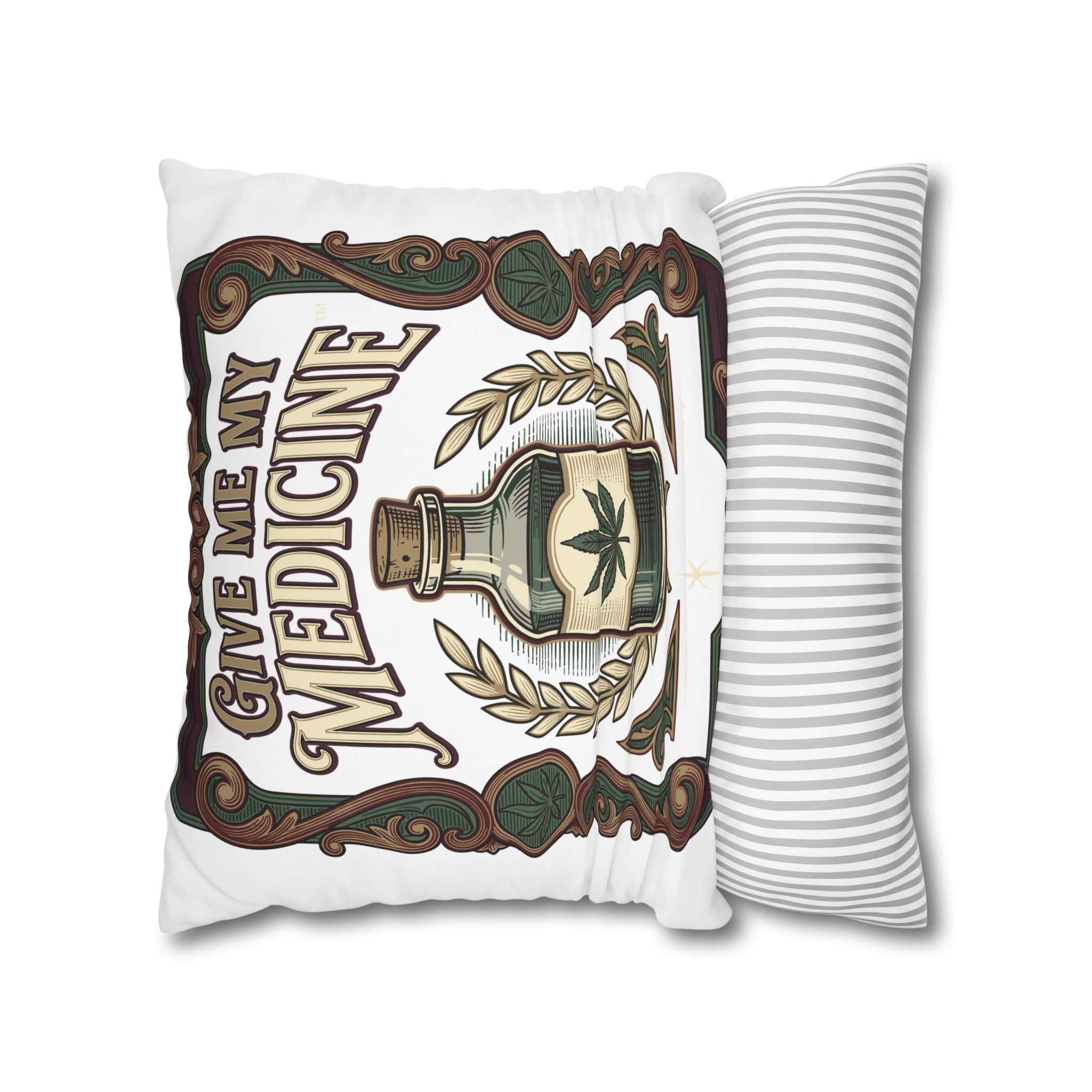 Give Me My Medicine™ Square Canvas Pillowcase – 20" × 20" – view 2
