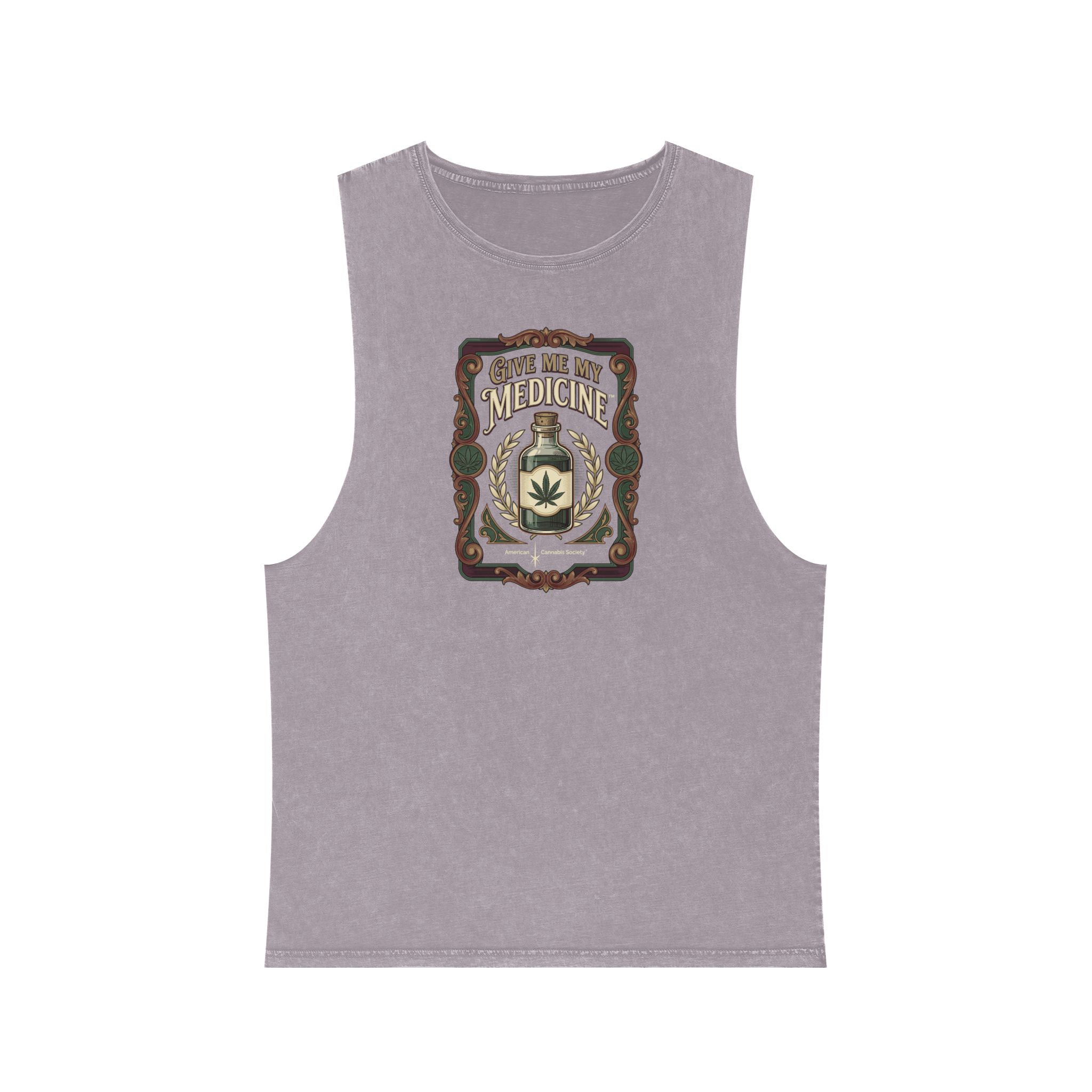 Give Me My Medicine™ Unisex Stonewash Tank Top – Orchid Stone