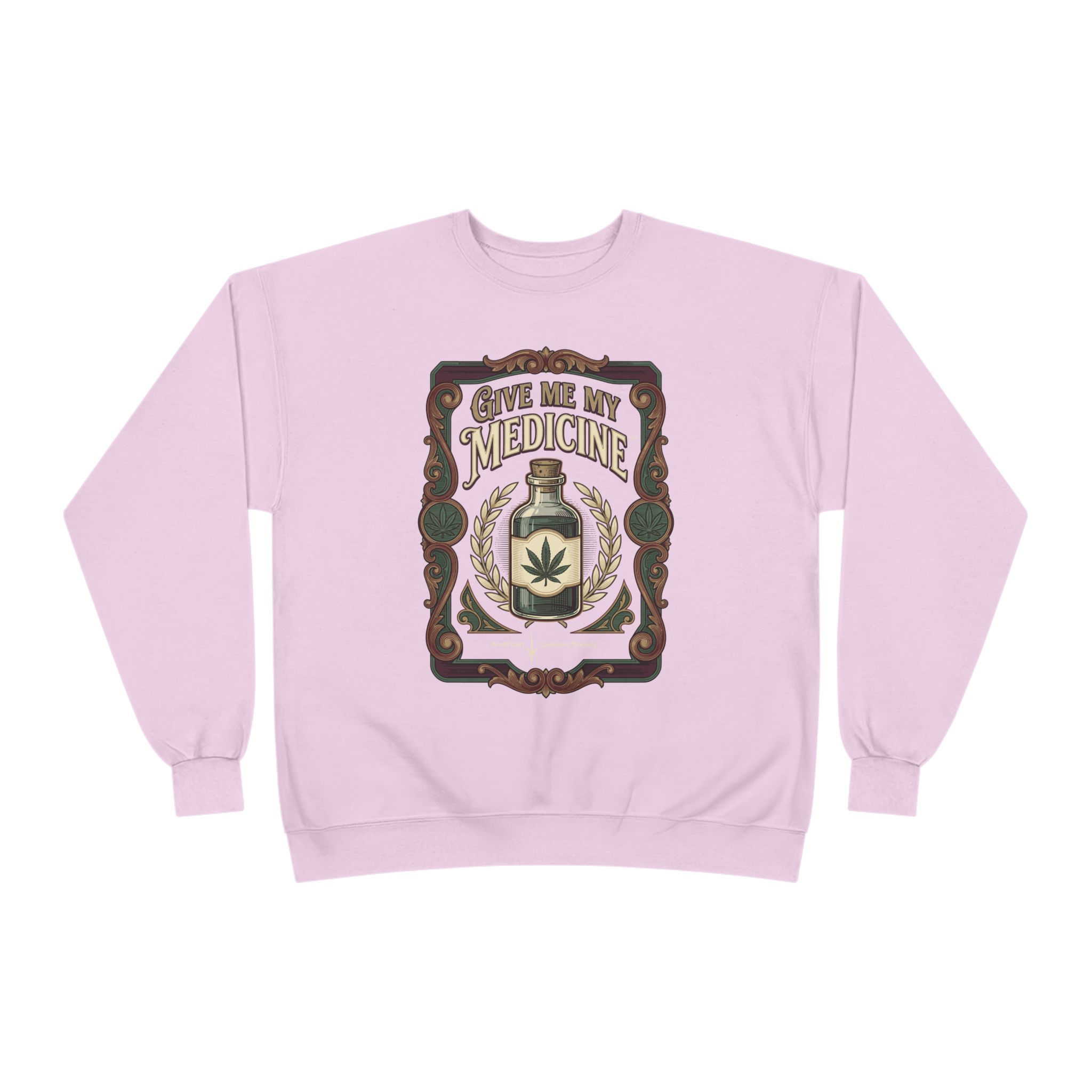 Give Me My Medicine™ Crewneck Sweatshirt – Pale Pink