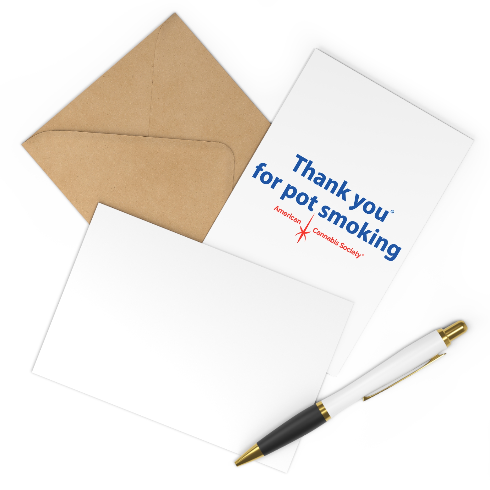 Thank You For Pot Smoking® Postcards (7-Pack) — American Cannabis Society® Cards with Envelopes - Image 3