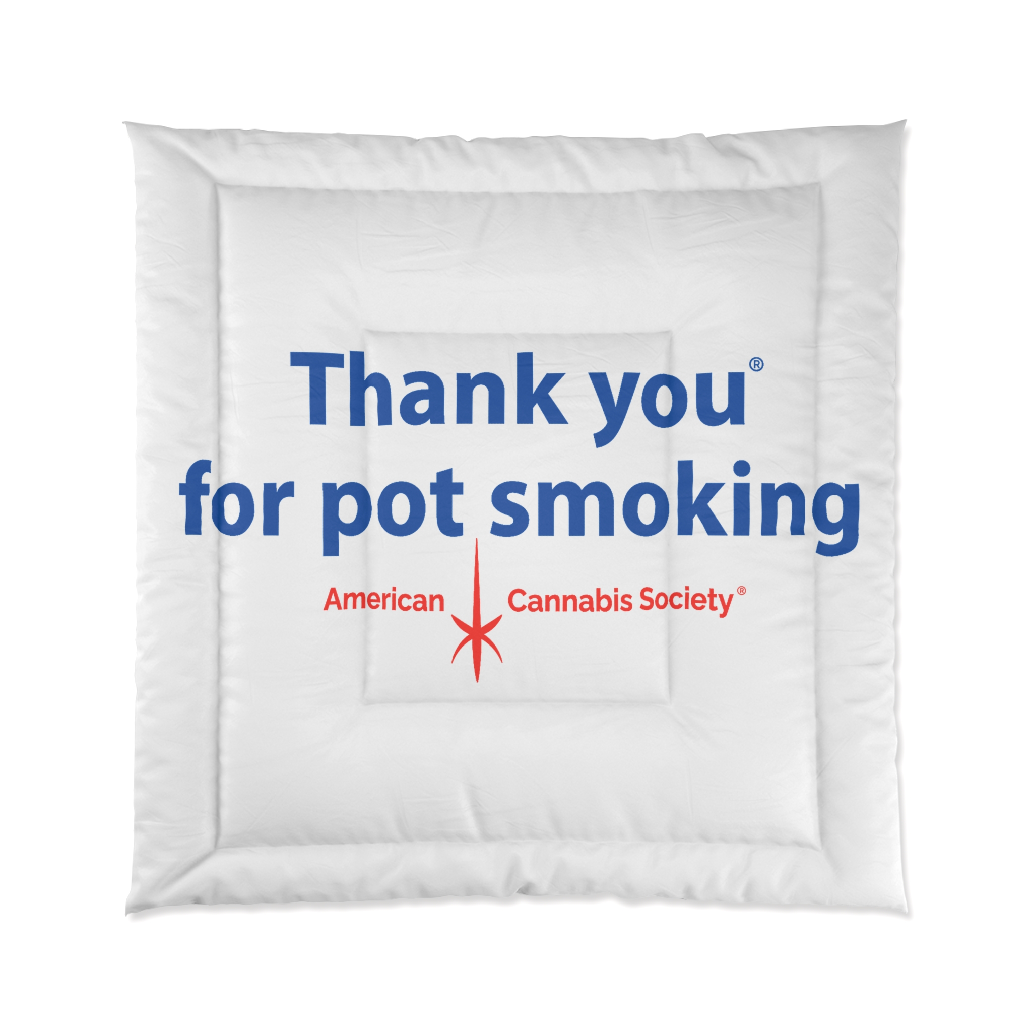 Thank You For Pot Smoking® Comforter — American Cannabis Society® Bedding - Image 3