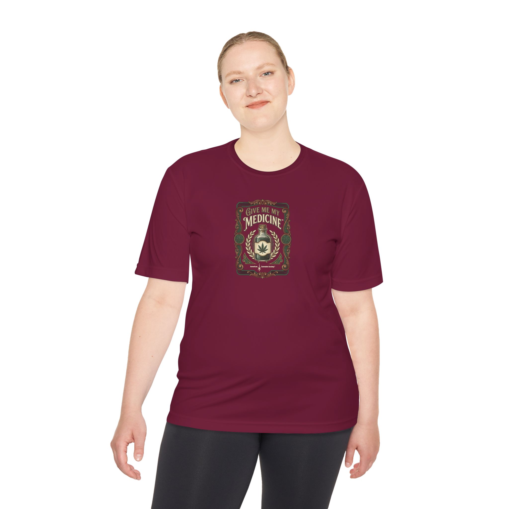 Give Me My Medicine Moisture Wicking Tee – Cardinal – view 4