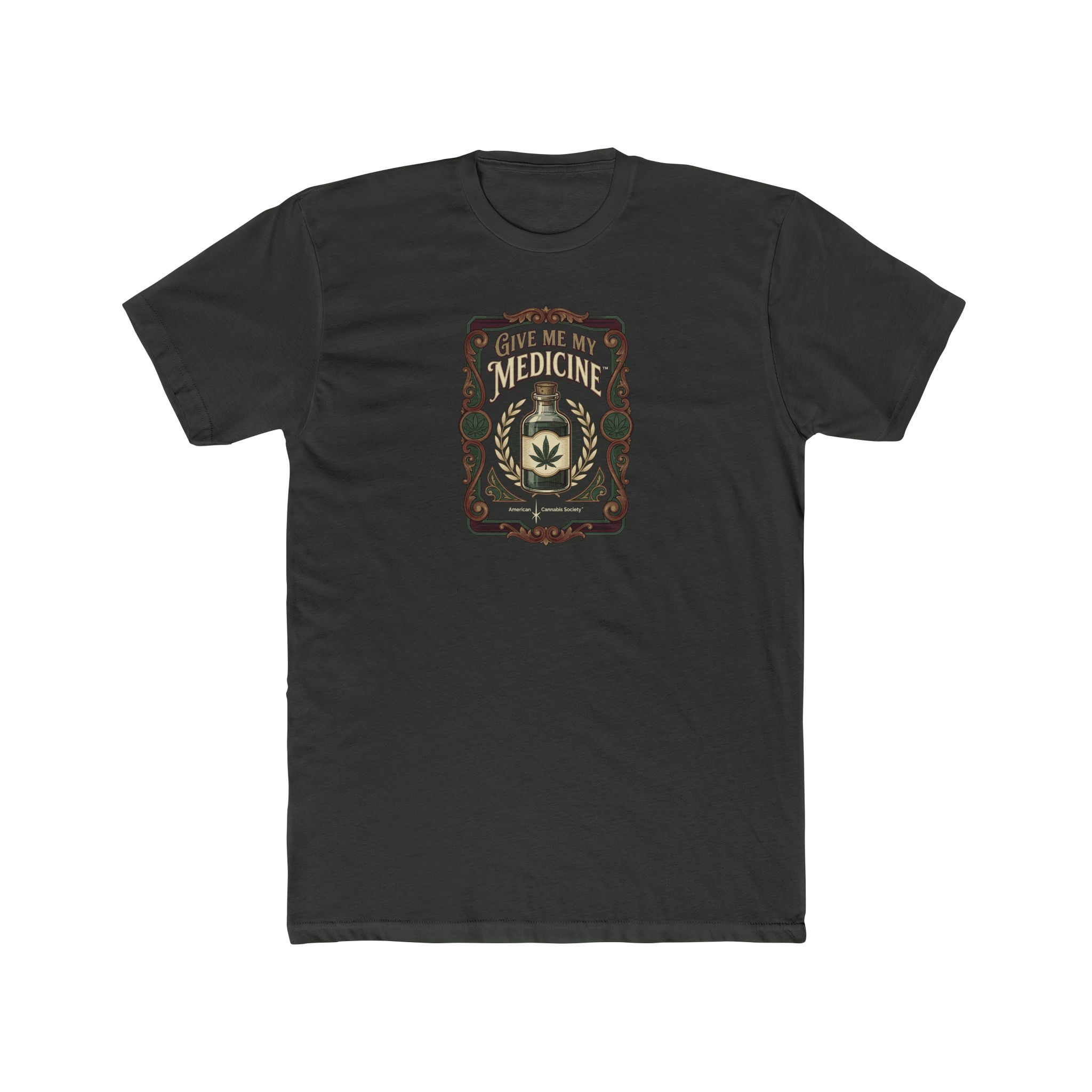 Give Me My Medicine™ Unisex Cotton Crew Tee – Solid Heavy Metal
