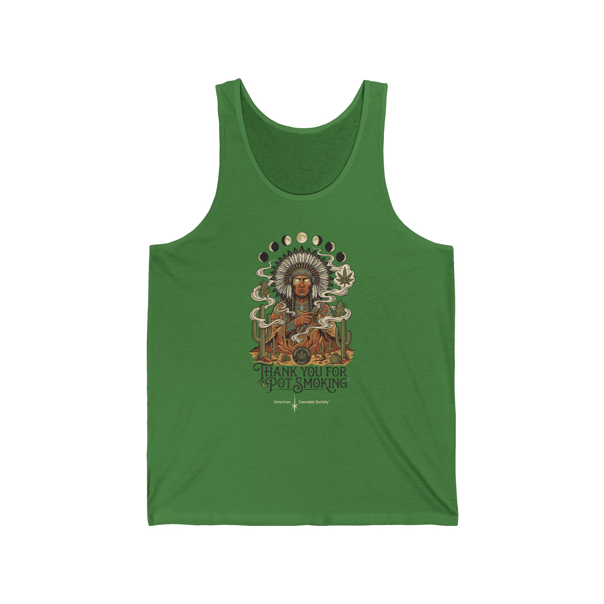 Thank You For Pot Smoking® Desert Chief Unisex Jersey Tank – Leaf