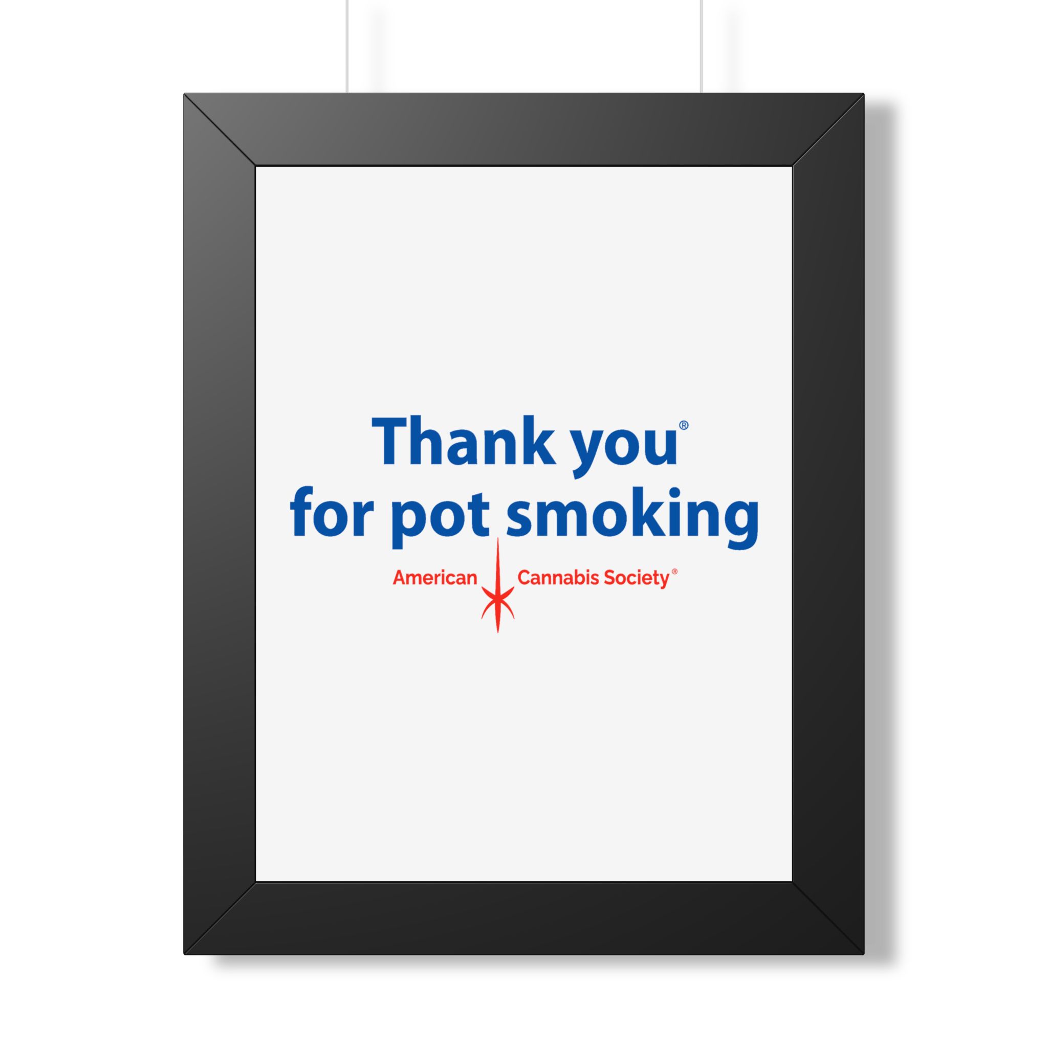 Thank You For Pot Smoking® Framed Poster — American Cannabis Society® Framed Wall Art - Image 6