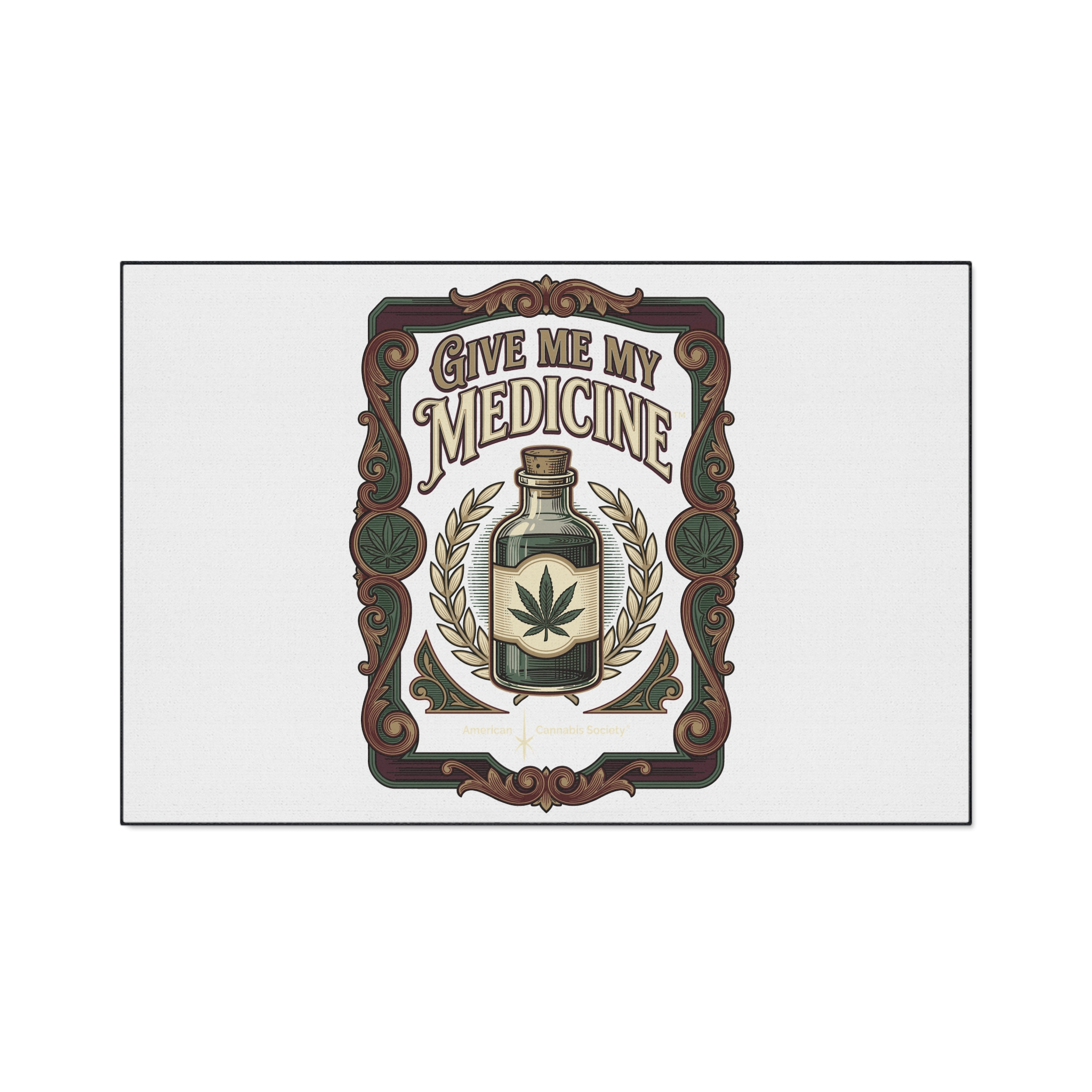 Give Me My Medicine™ Heavy Duty Floor Mat – 48" × 72"