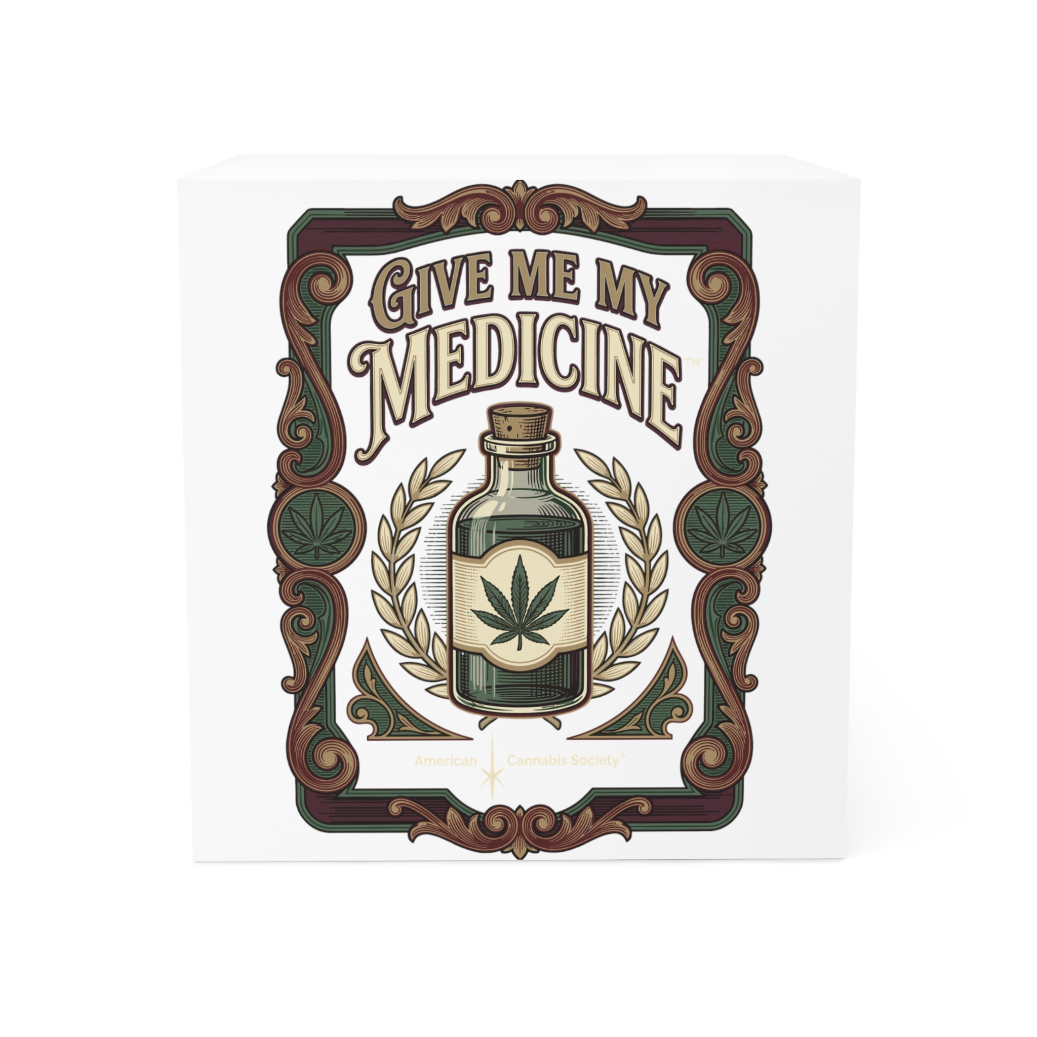 Give Me My Medicine™ Note Cube – White